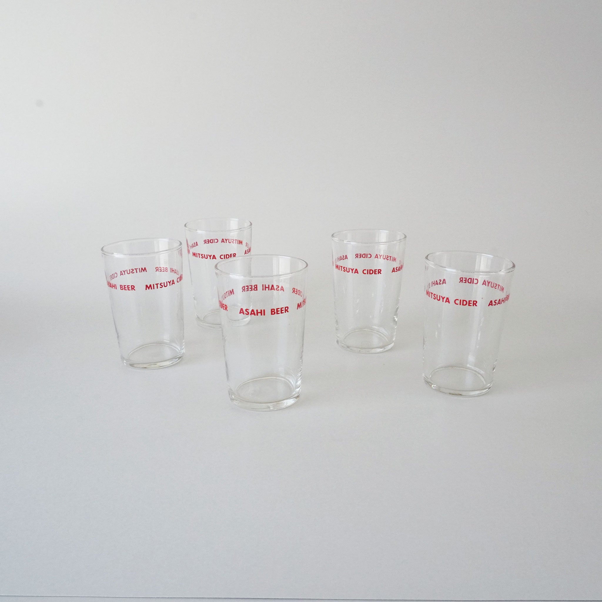 GLASS - ASAHI BEER・MITSUYA CIDER / RED