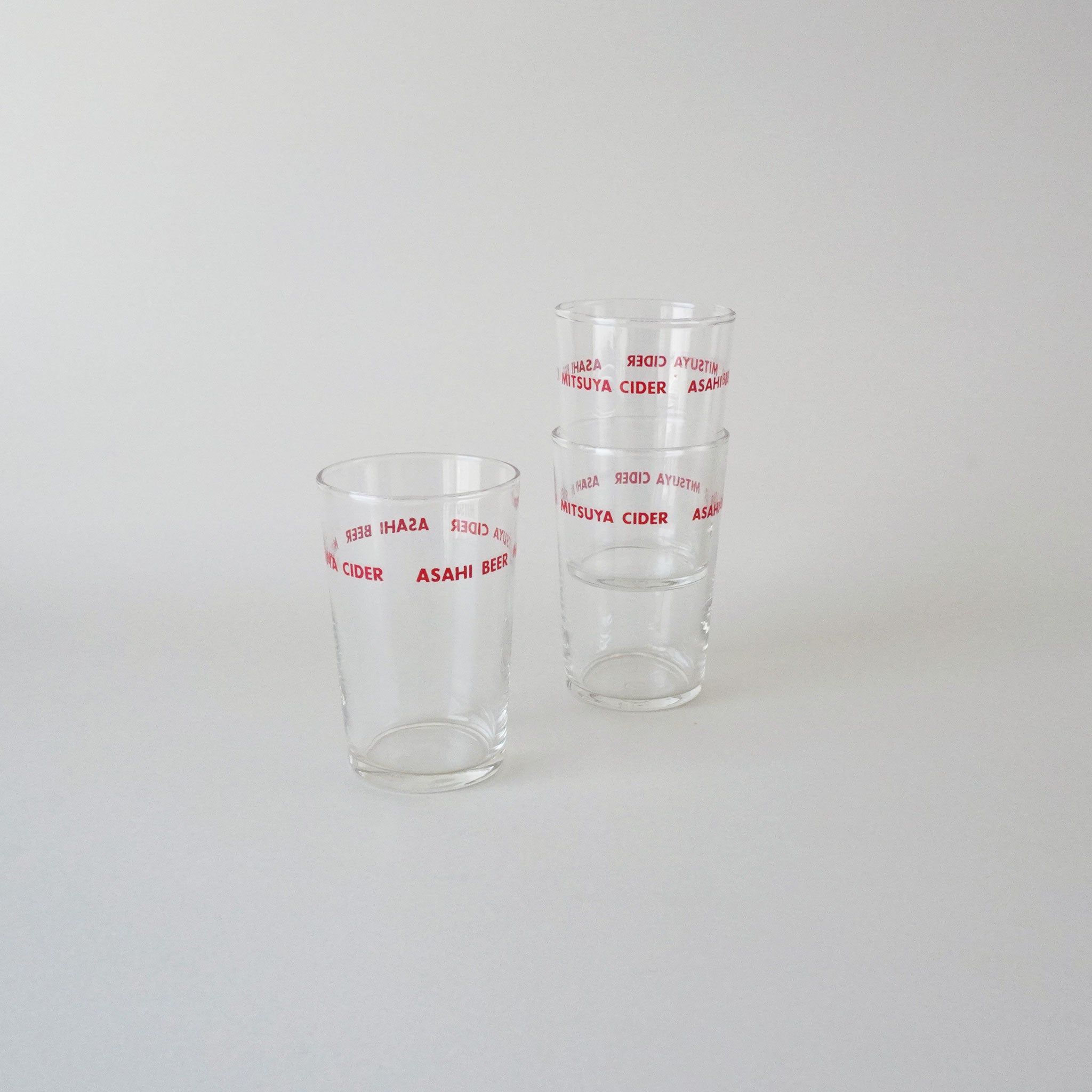 GLASS - ASAHI BEER・MITSUYA CIDER / RED