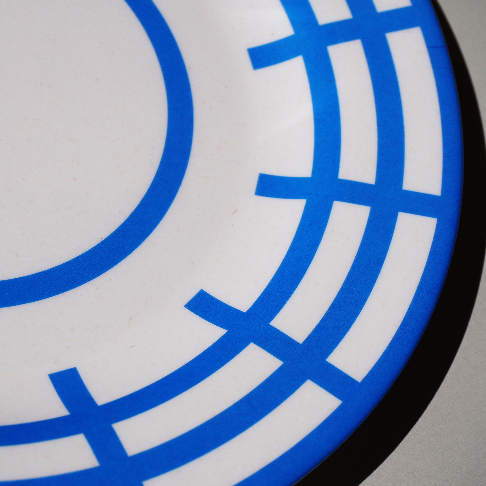 MARINA:Dinner Plate / Blue Basket (φ22.5cm)