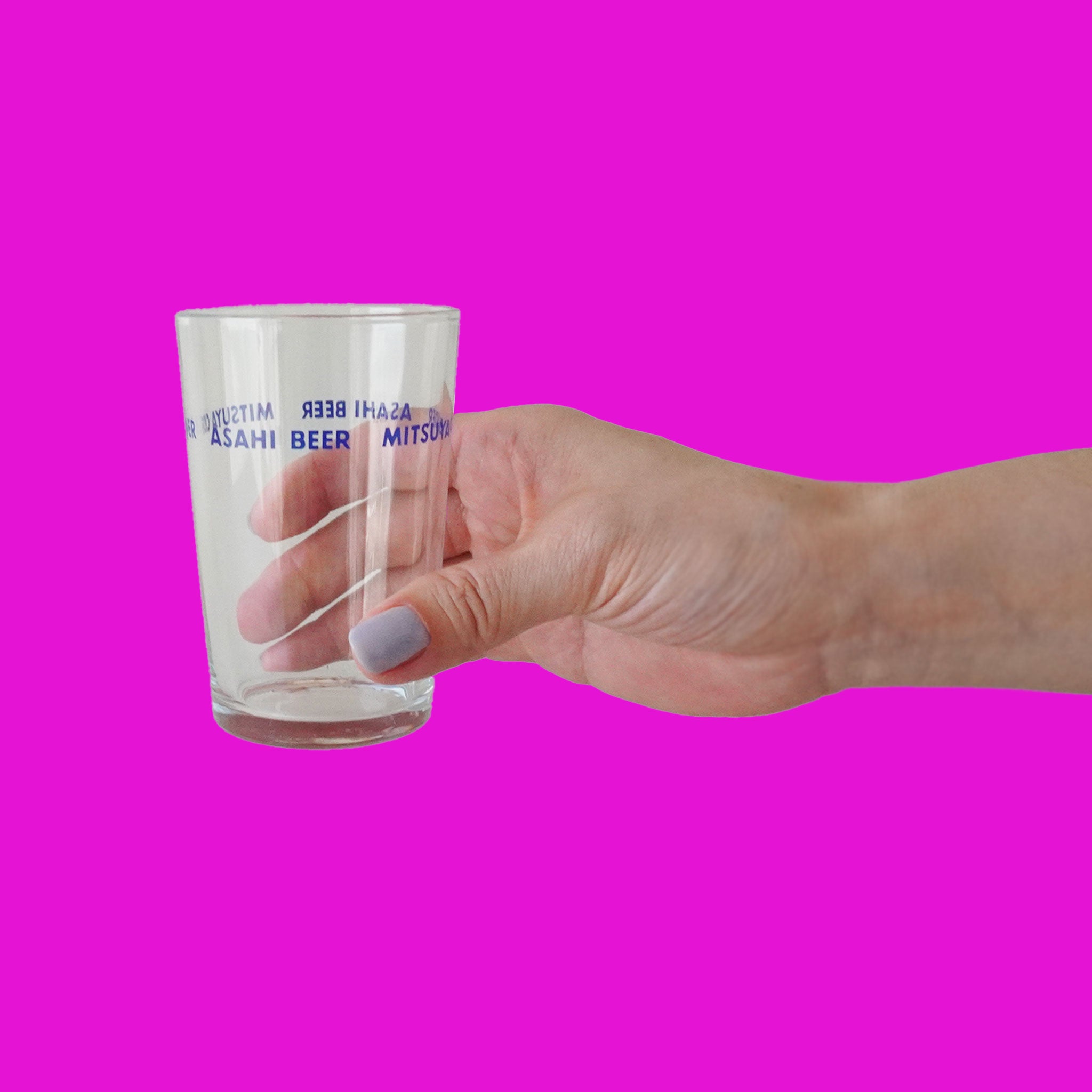 GLASS - ASAHI BEER・MITSUYA CIDER / BLUE