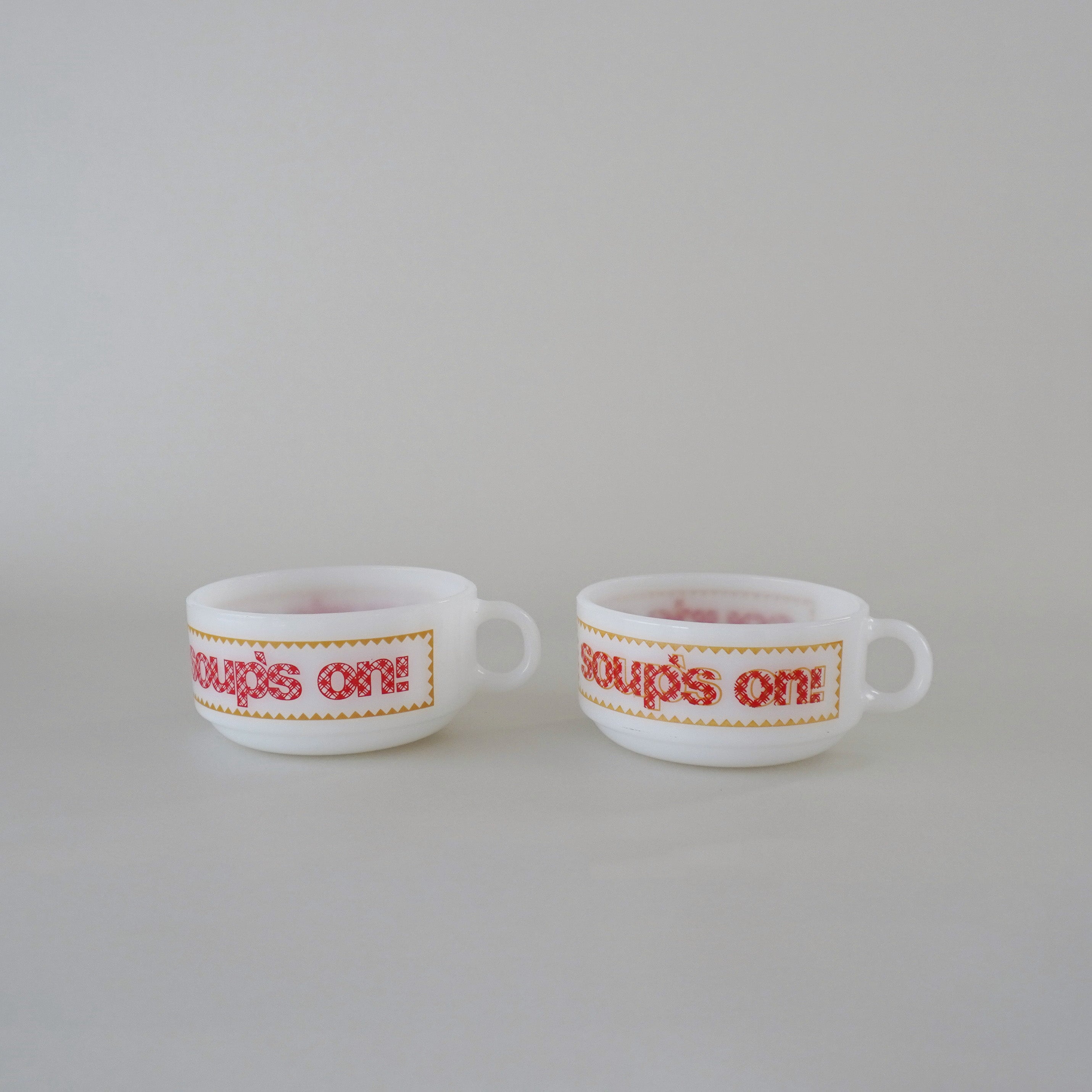 CUP - GLASS CUP / SOUP'S ON!