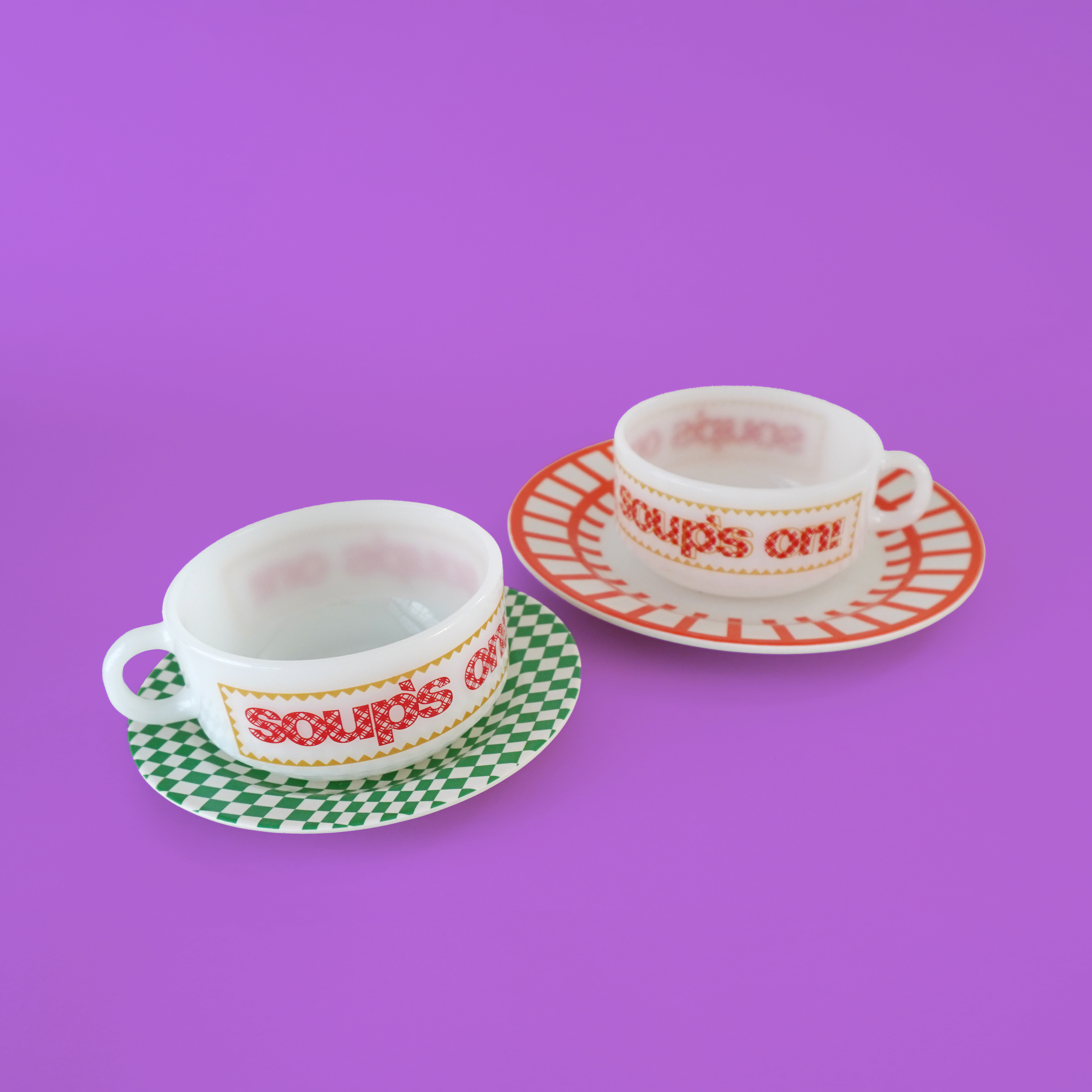 CUP - GLASS CUP / SOUP'S ON!