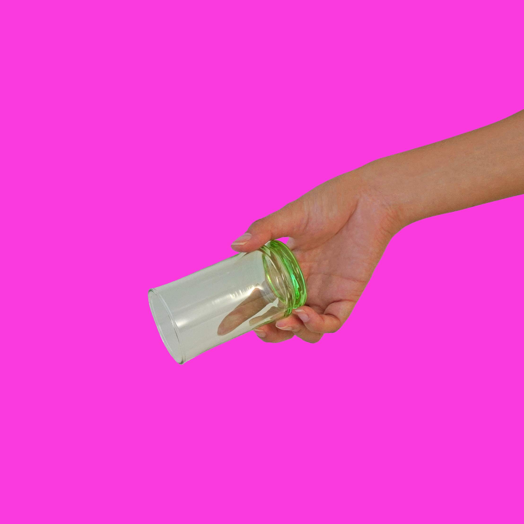 GLASS - GLASS TUMBLER / NEON GREEN