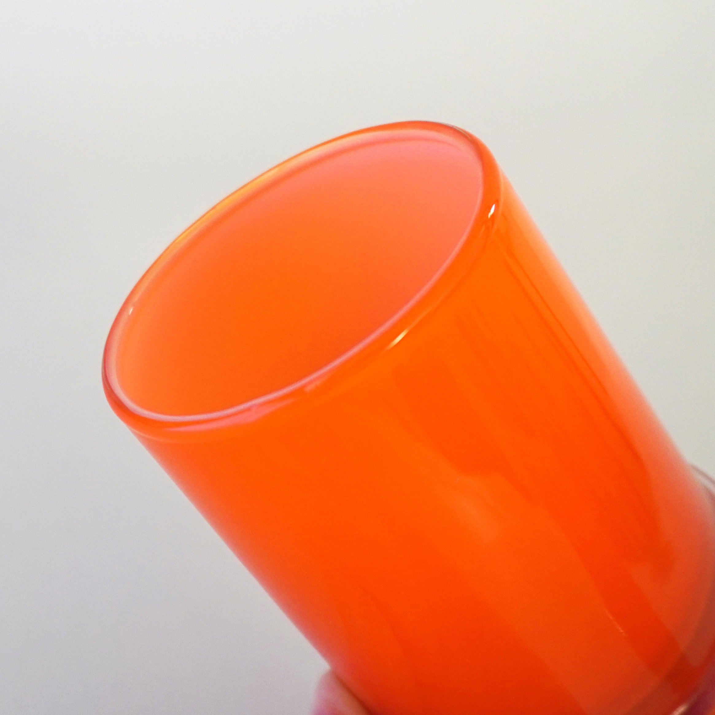 GLASS - GLASS CUP / MILK ORANGE