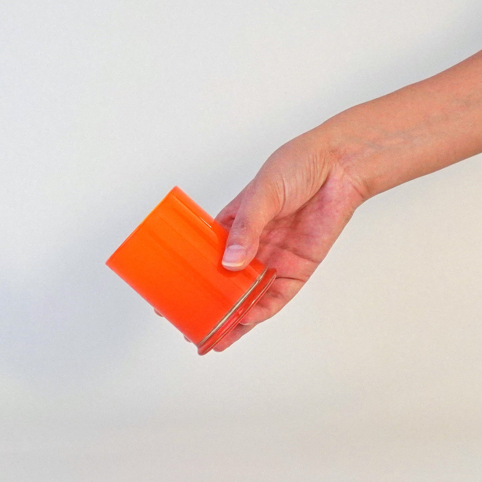 GLASS - GLASS CUP / MILK ORANGE