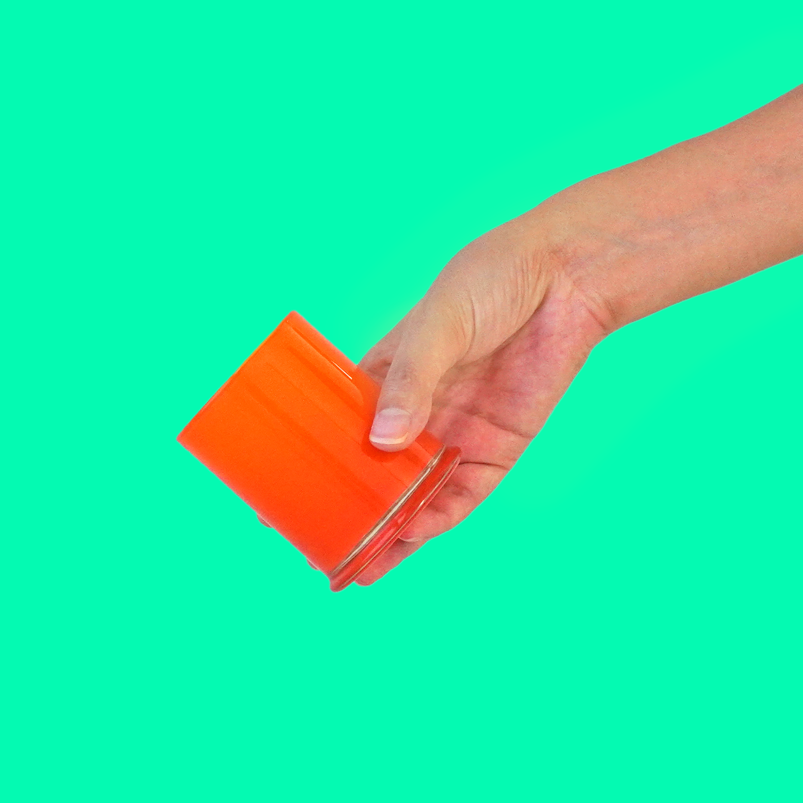 GLASS - GLASS CUP / MILK ORANGE