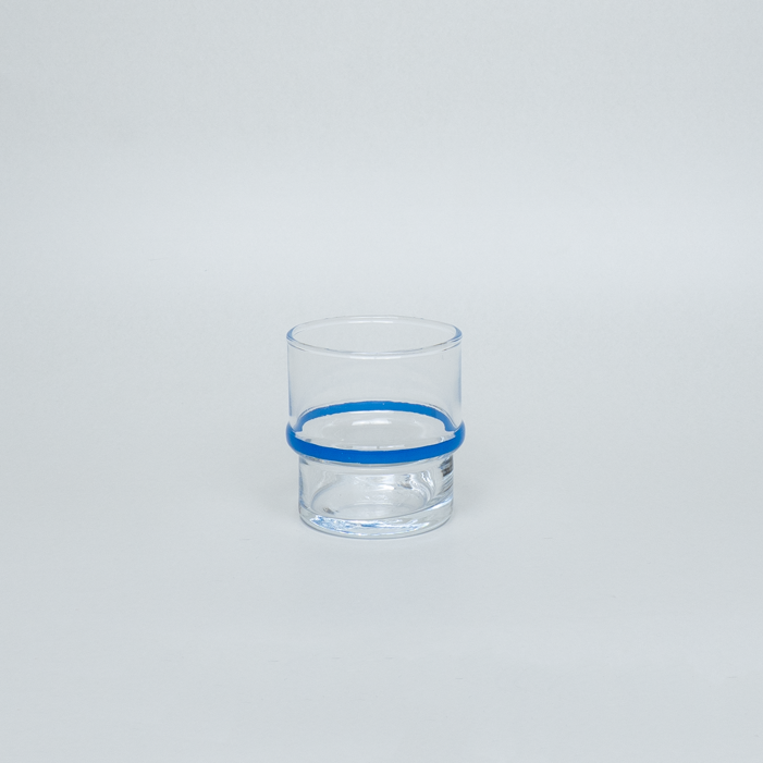 GLASS - BLUE LINE SHORT GLASS