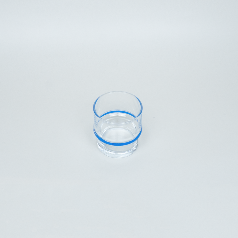 GLASS - BLUE LINE SHORT GLASS