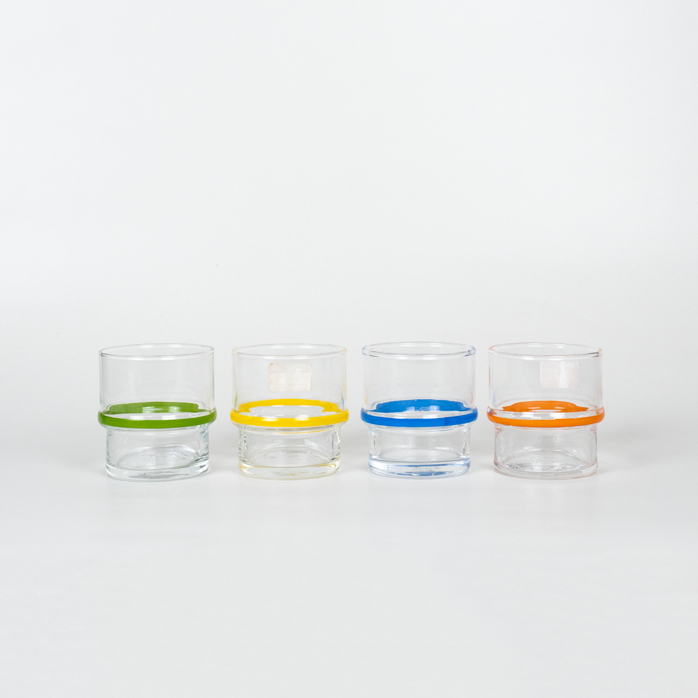 GLASS - ORANGE LINE SHORT GLASS