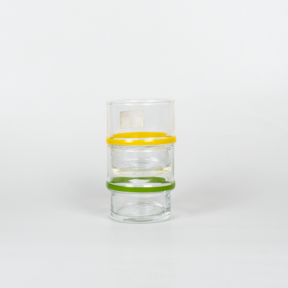 GLASS - YELLOW LINE SHORT GLASS
