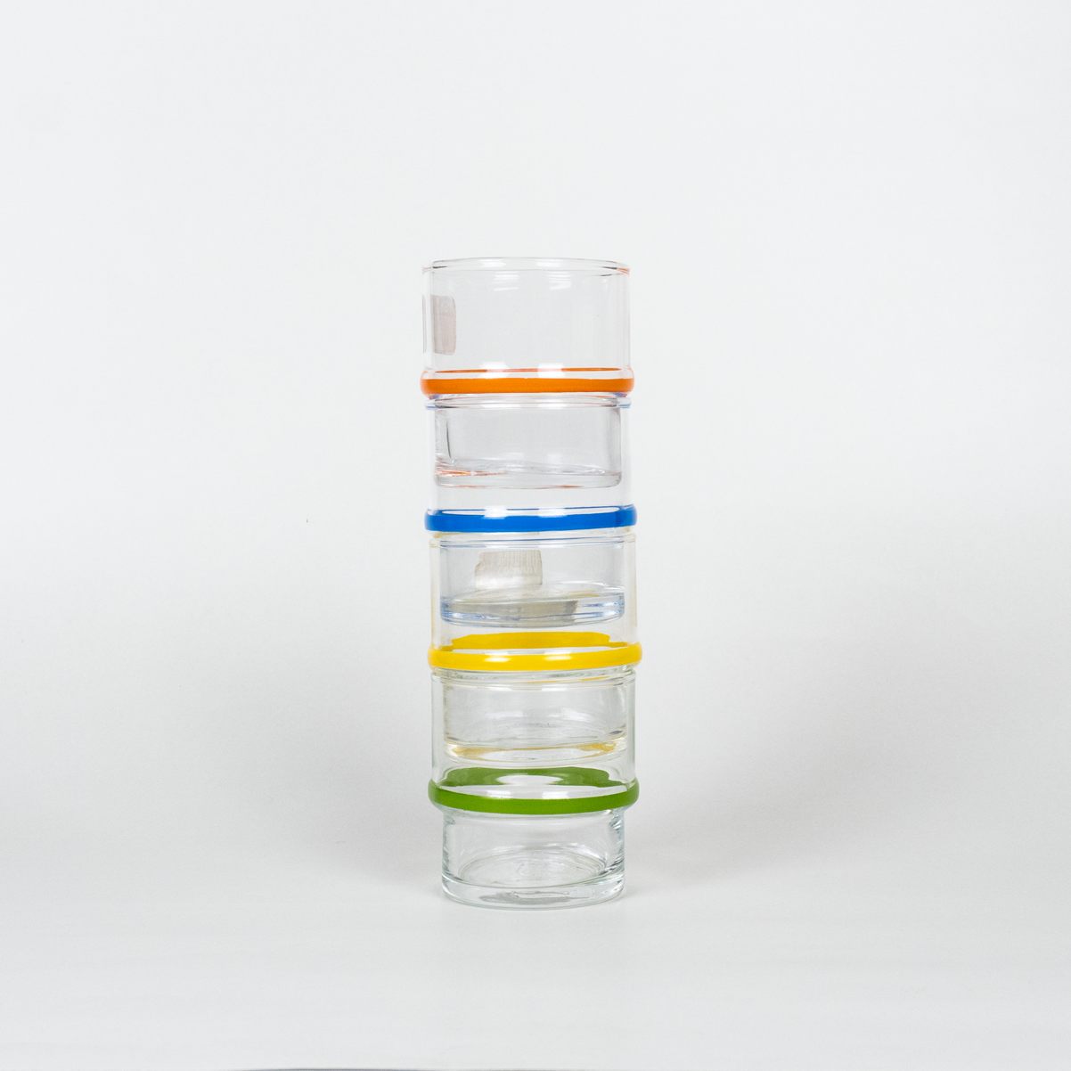 GLASS - YELLOW LINE SHORT GLASS