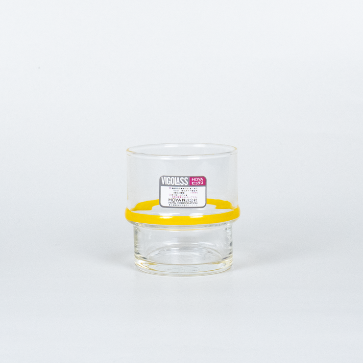 GLASS - YELLOW LINE SHORT GLASS