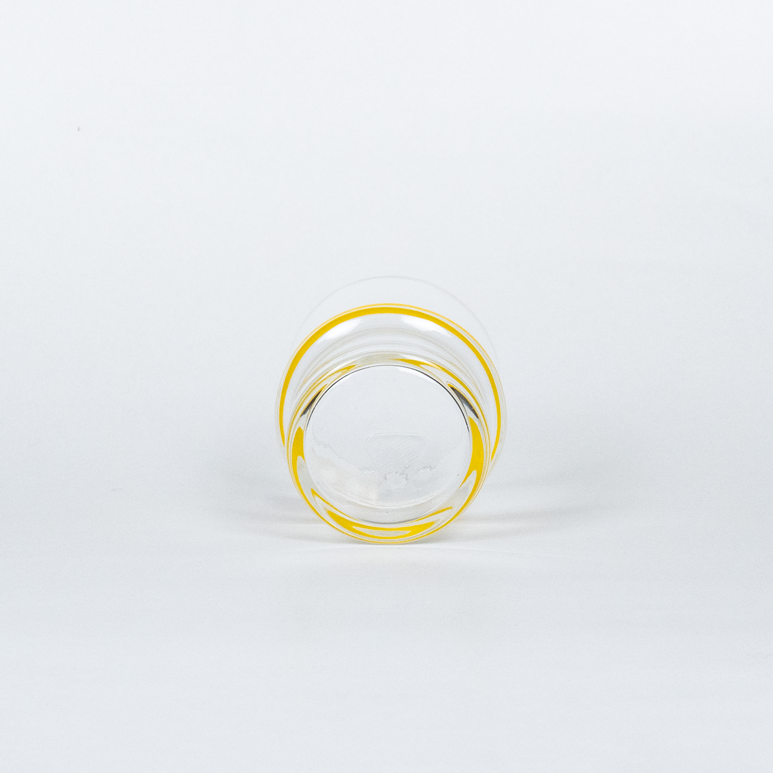 GLASS - YELLOW LINE SHORT GLASS