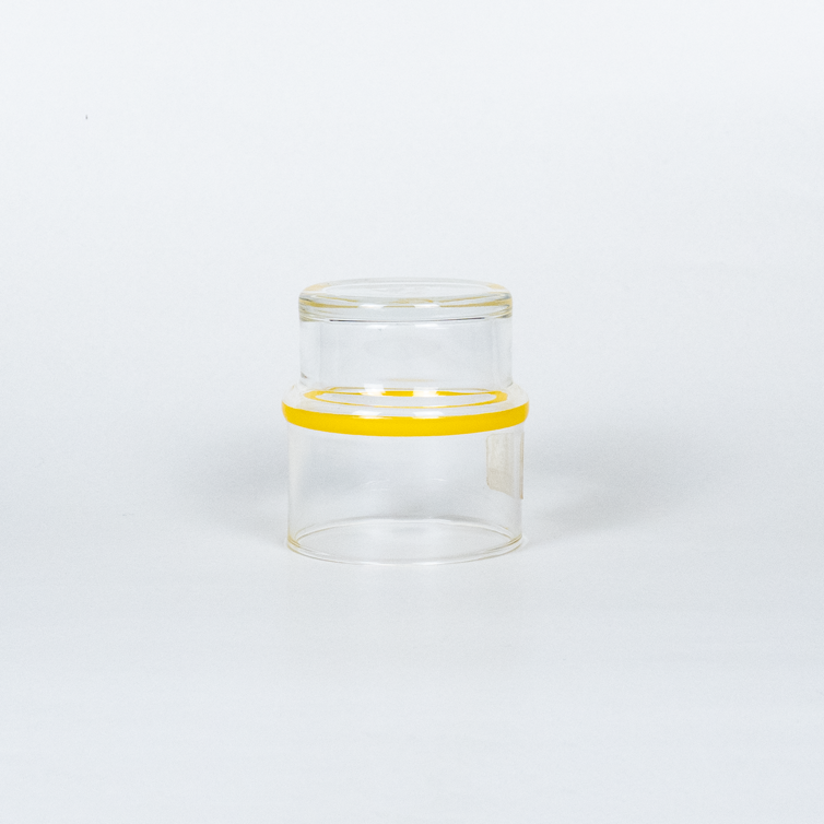 GLASS - YELLOW LINE SHORT GLASS