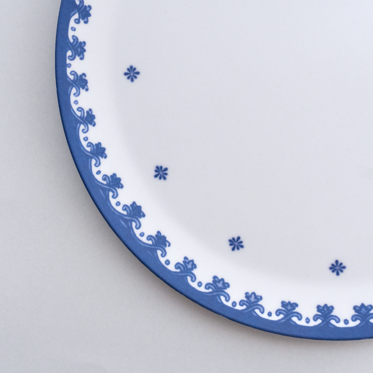 MITSUKO:Dinner Plate / LK Blue Lotus (φ25cm)