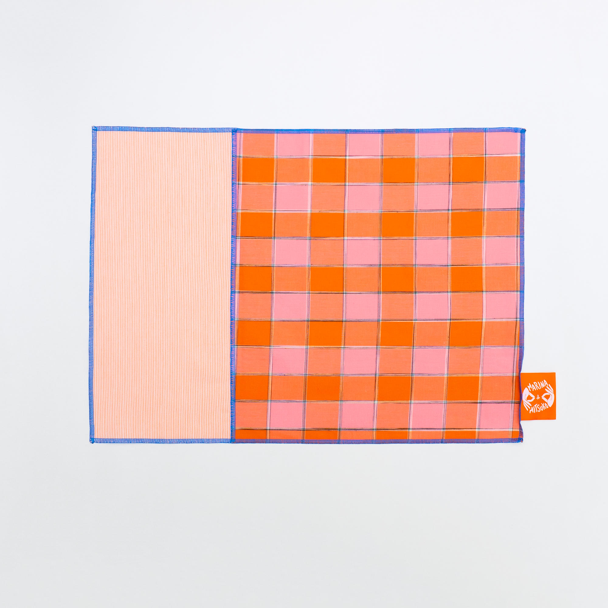 Placemat : BISHU / Orange+Check