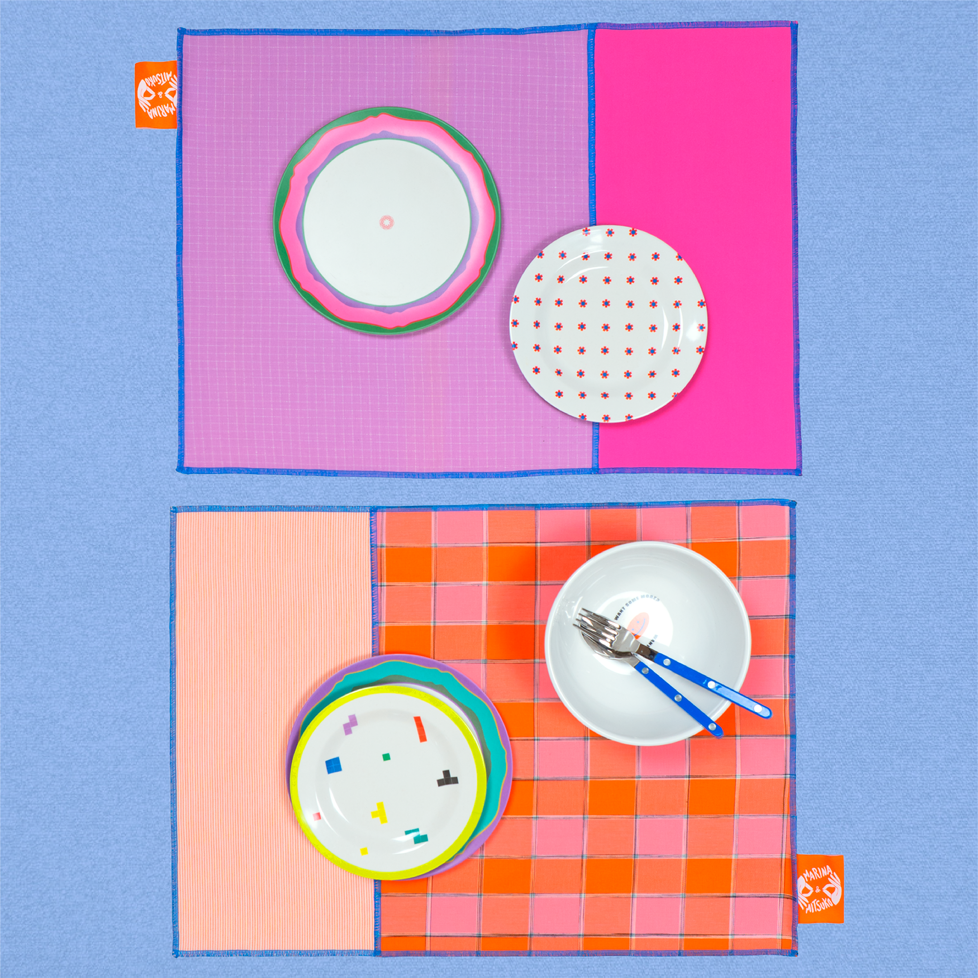 Placemat : BISHU / Pink+Purple