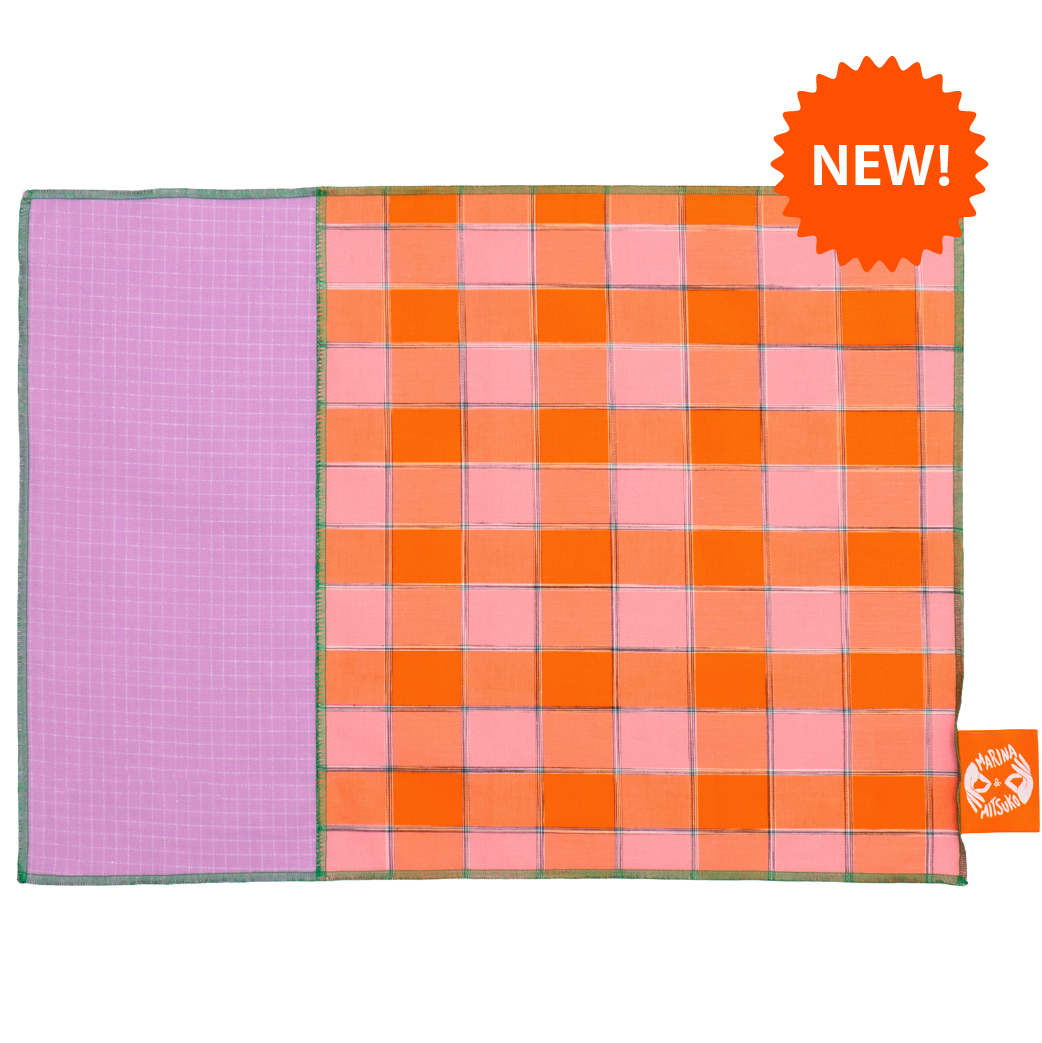 Placemat : BISHU / Purple+Check