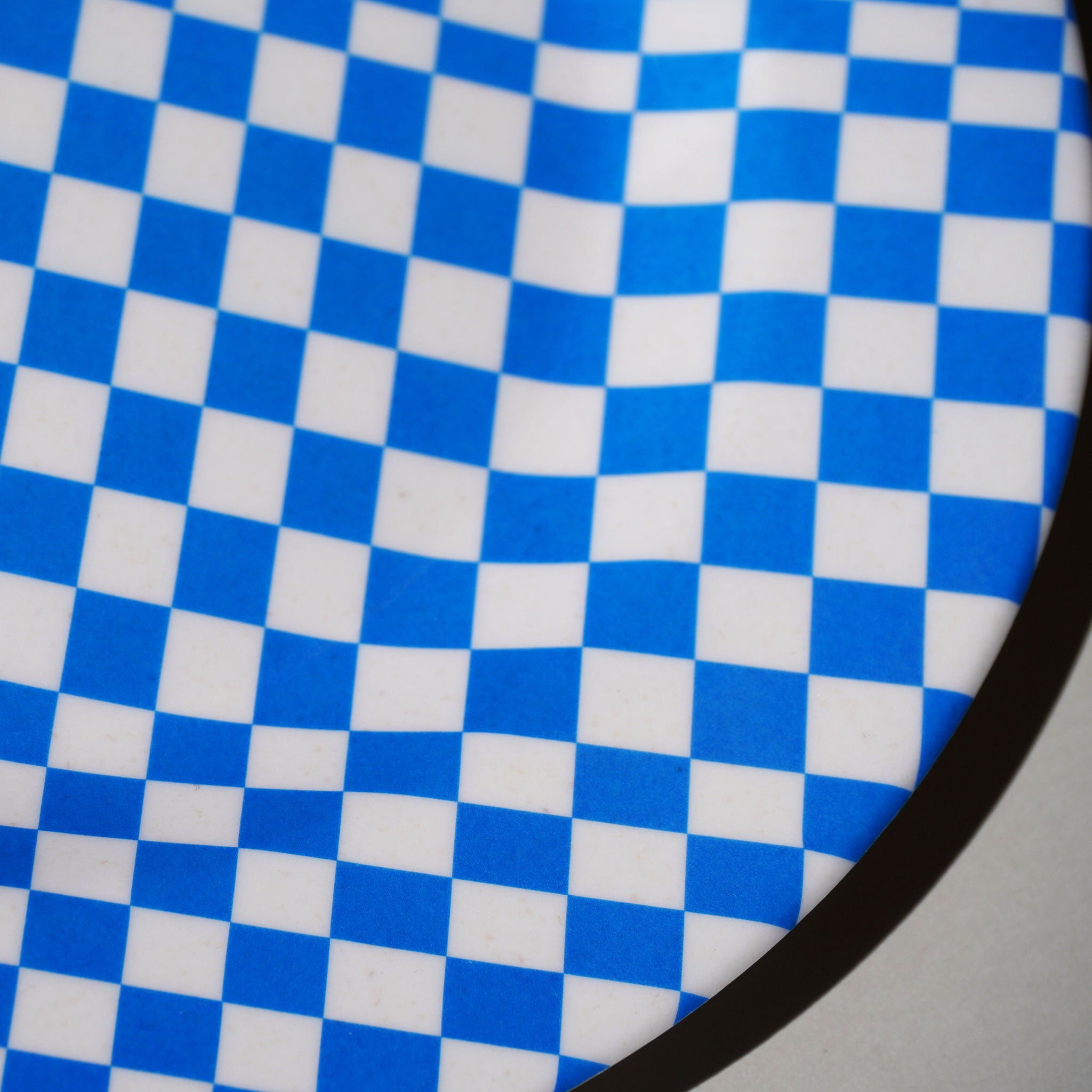 MARINA:Side Plate / Blue Check (φ17.4cm)