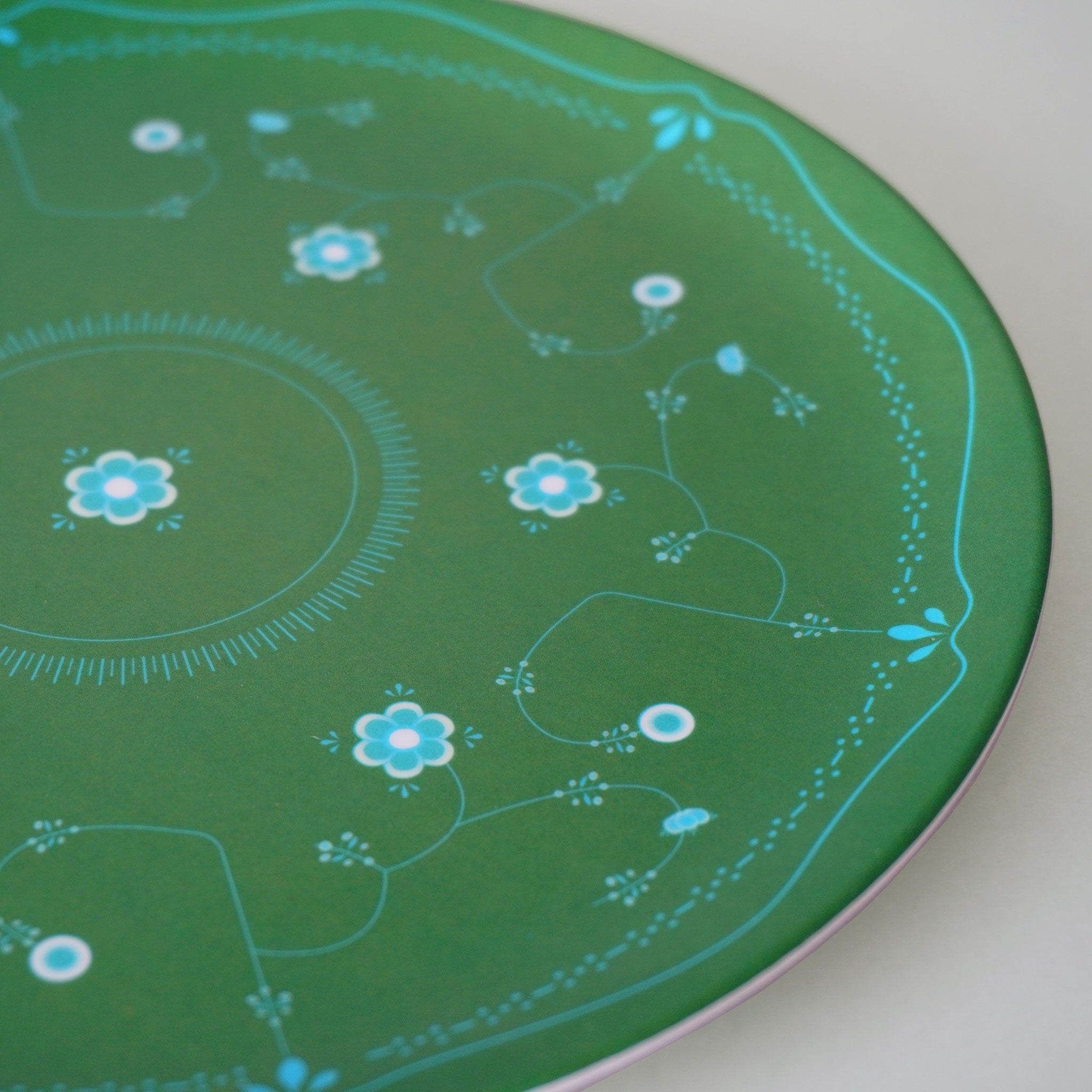 MITSUKO:Side Plate / Green Blossom (φ20cm)