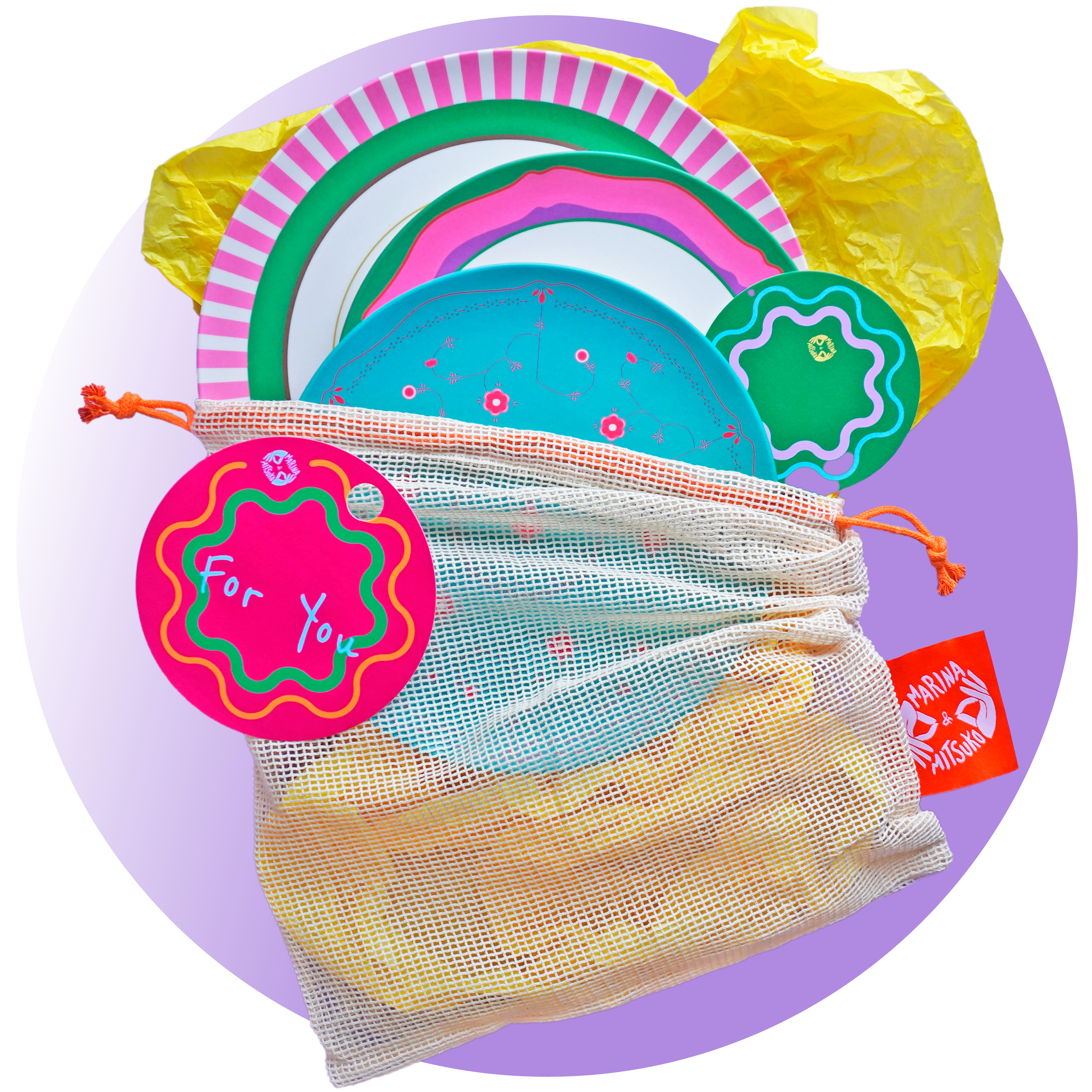 MESH BAG GIFT SET: MITSUKO 2+1