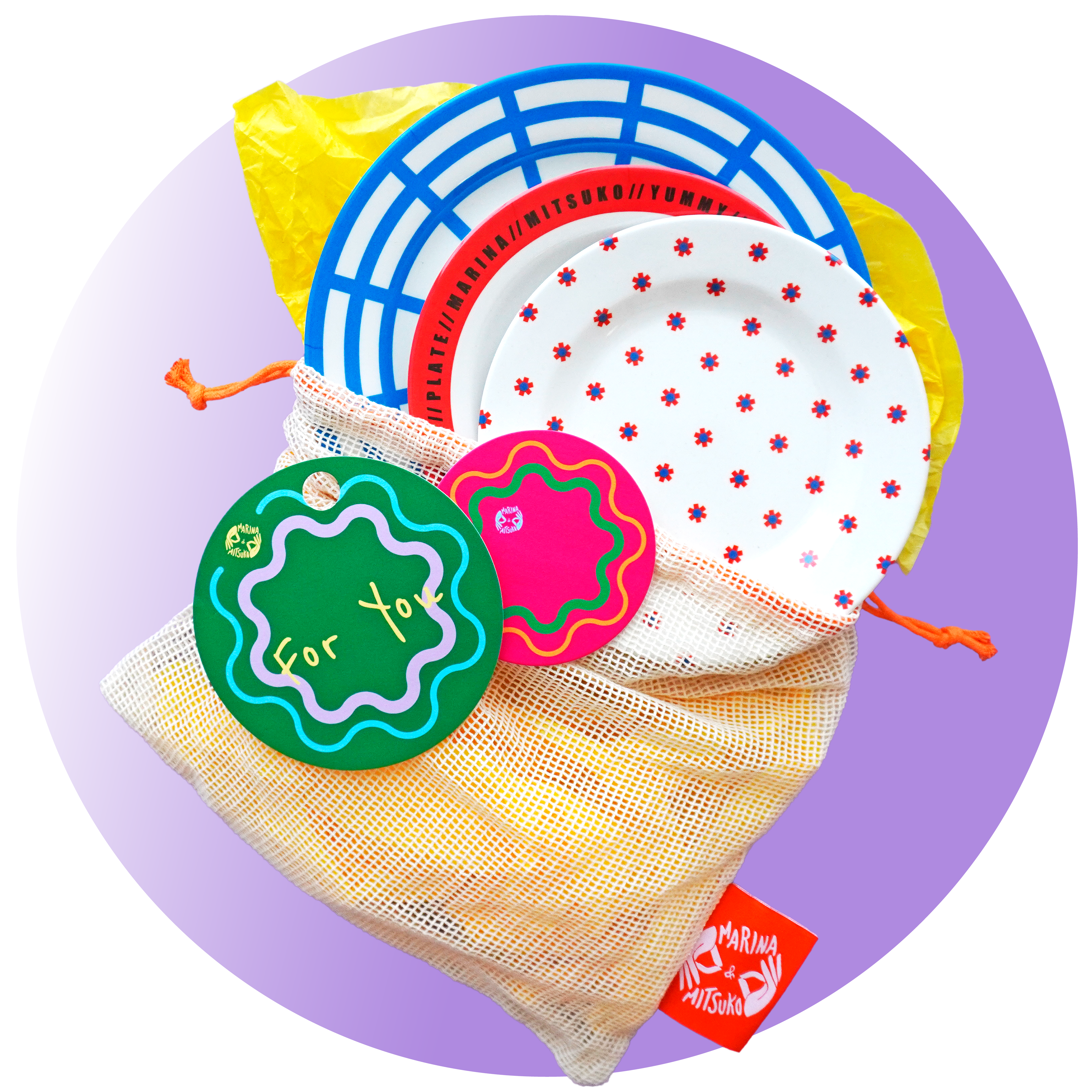 MESH BAG GIFT SET:MARINA 2+1