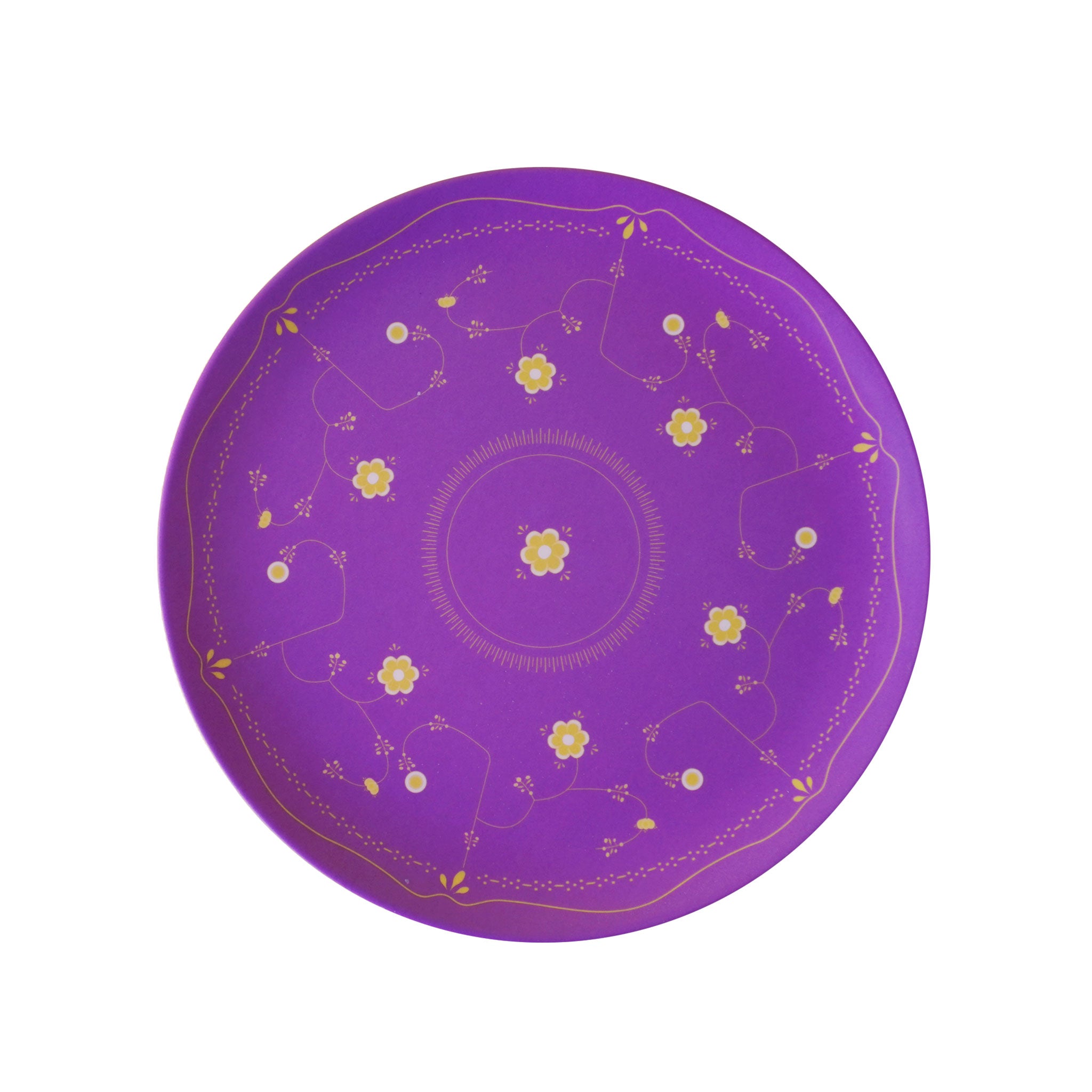 MITSUKO:Side Plate / Purple Blossom (φ20cm)