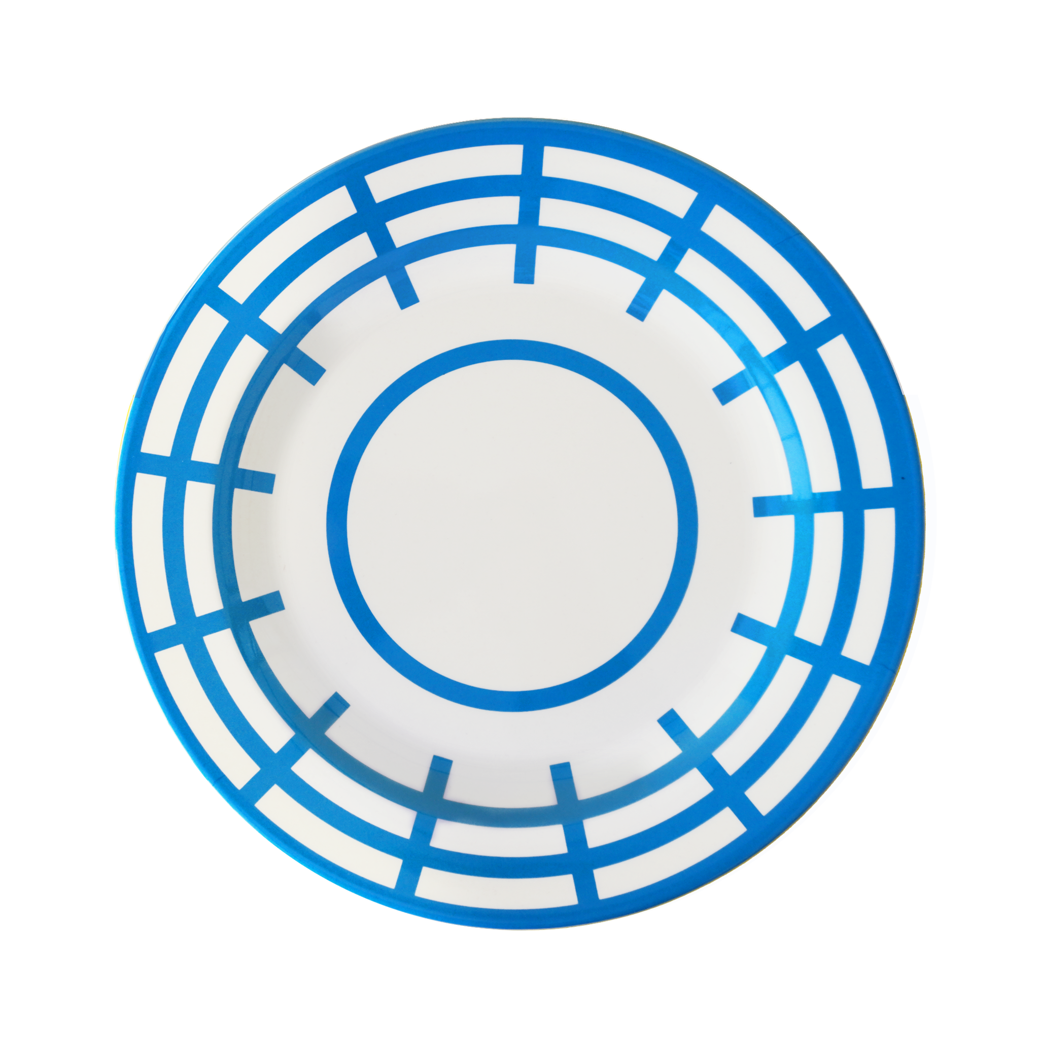 MARINA:Dinner Plate / Blue Basket (φ22.5cm)