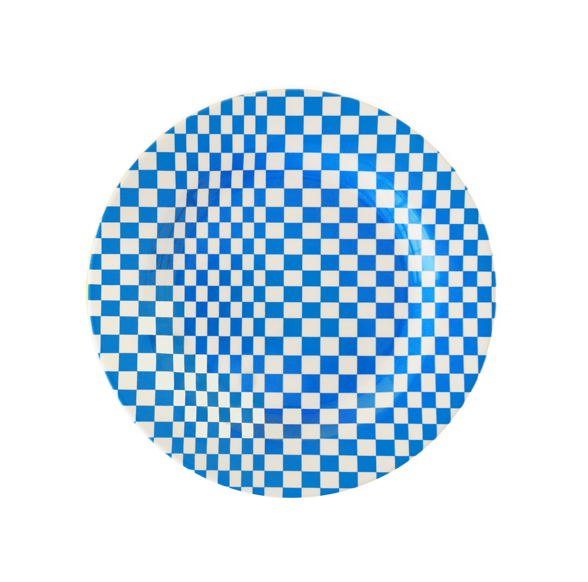 MARINA:Side Plate / Blue Check (φ17.4cm)