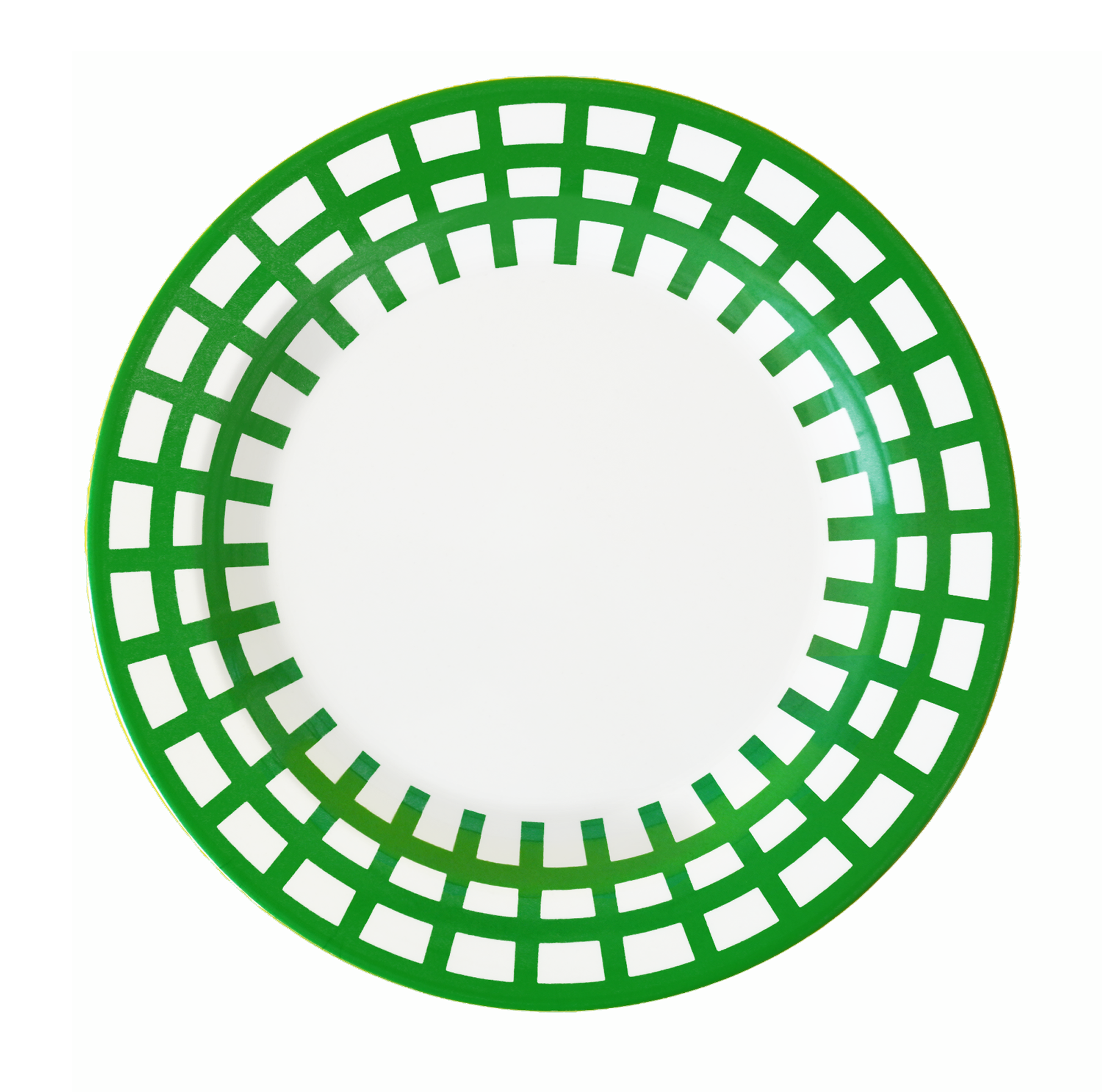 MARINA:Dinner Plate / Green Basket (φ22.5cm)