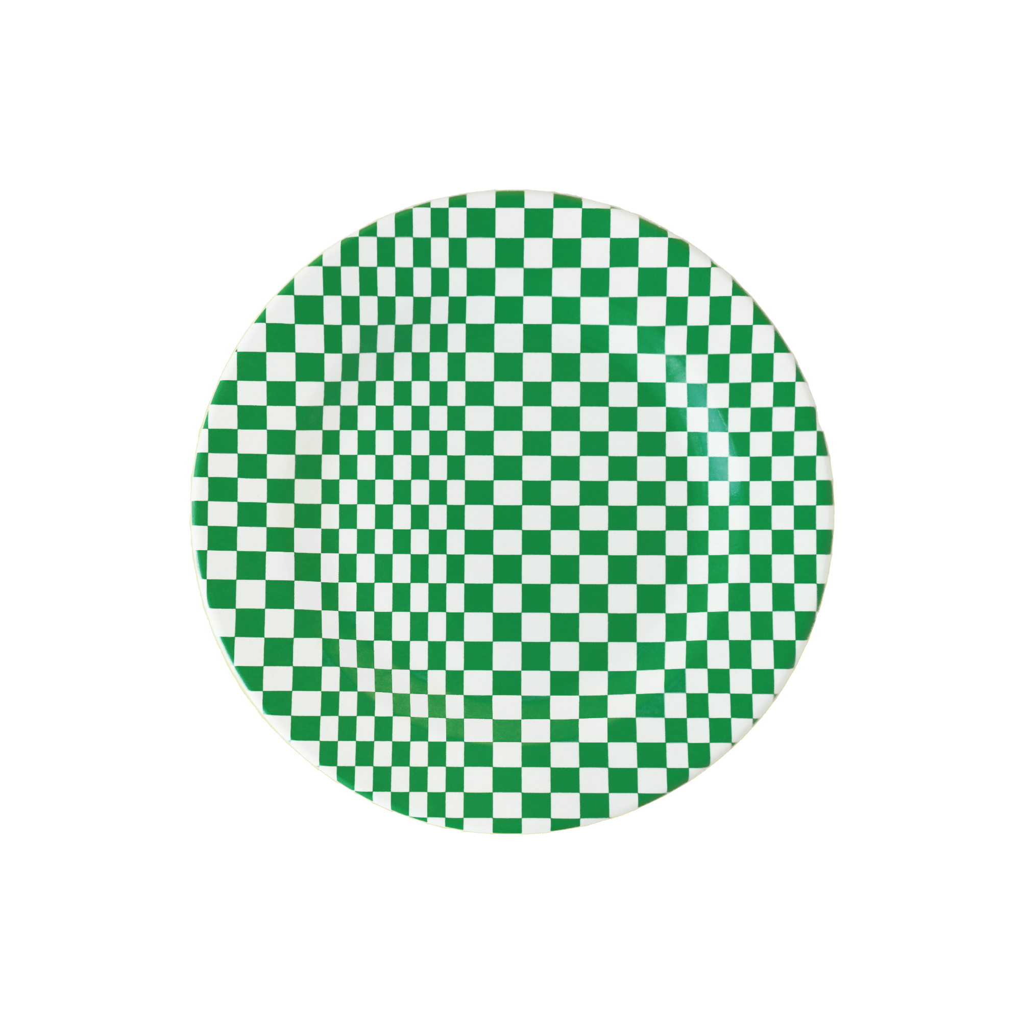 MARINA:Side Plate / Green Check (φ17.4cm)