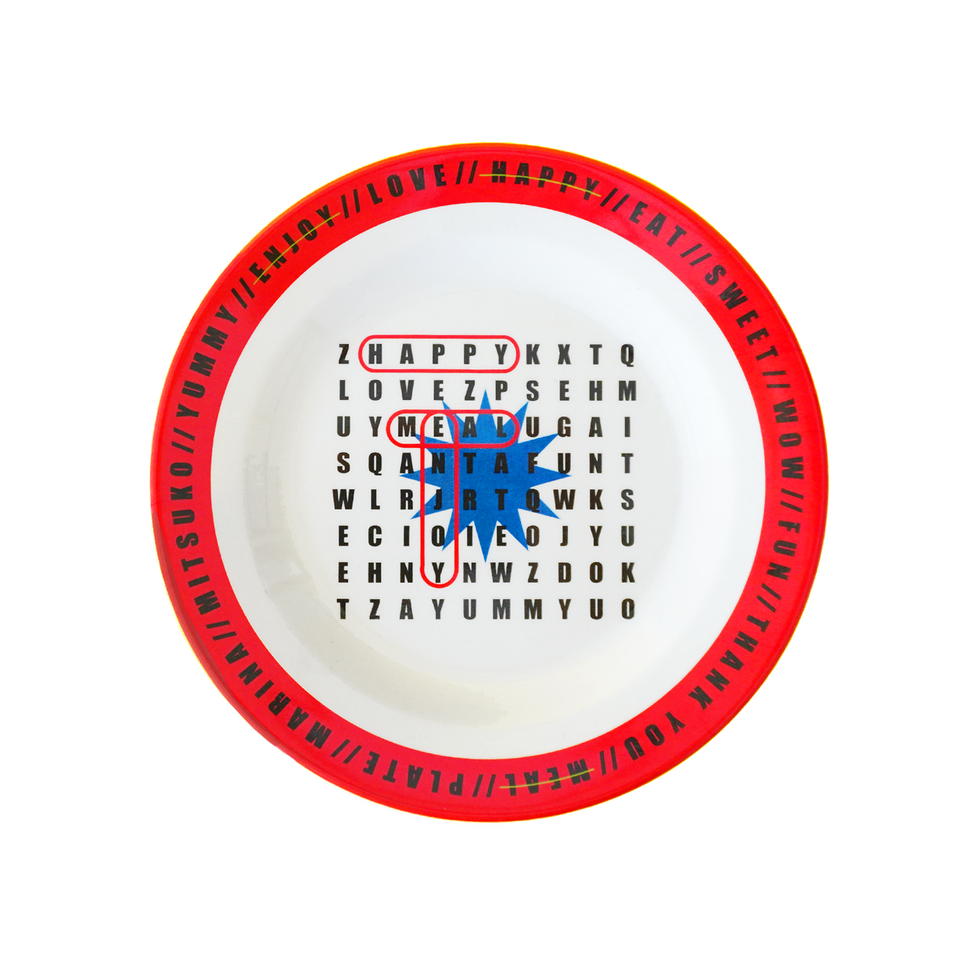 MARINA:Side Plate / Word Puzzle (φ17.4cm)