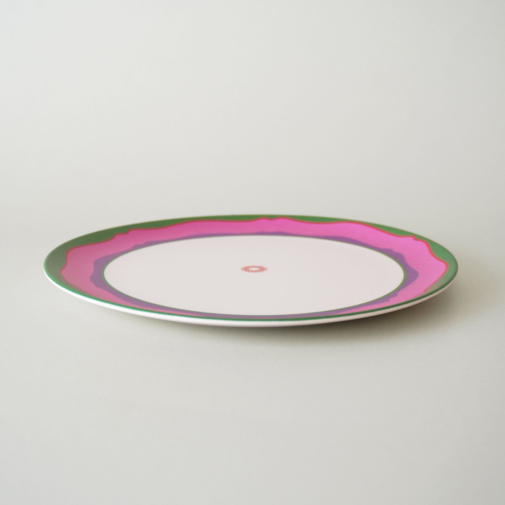 MITSUKO - Side Plate / Pink Wavy Rim
