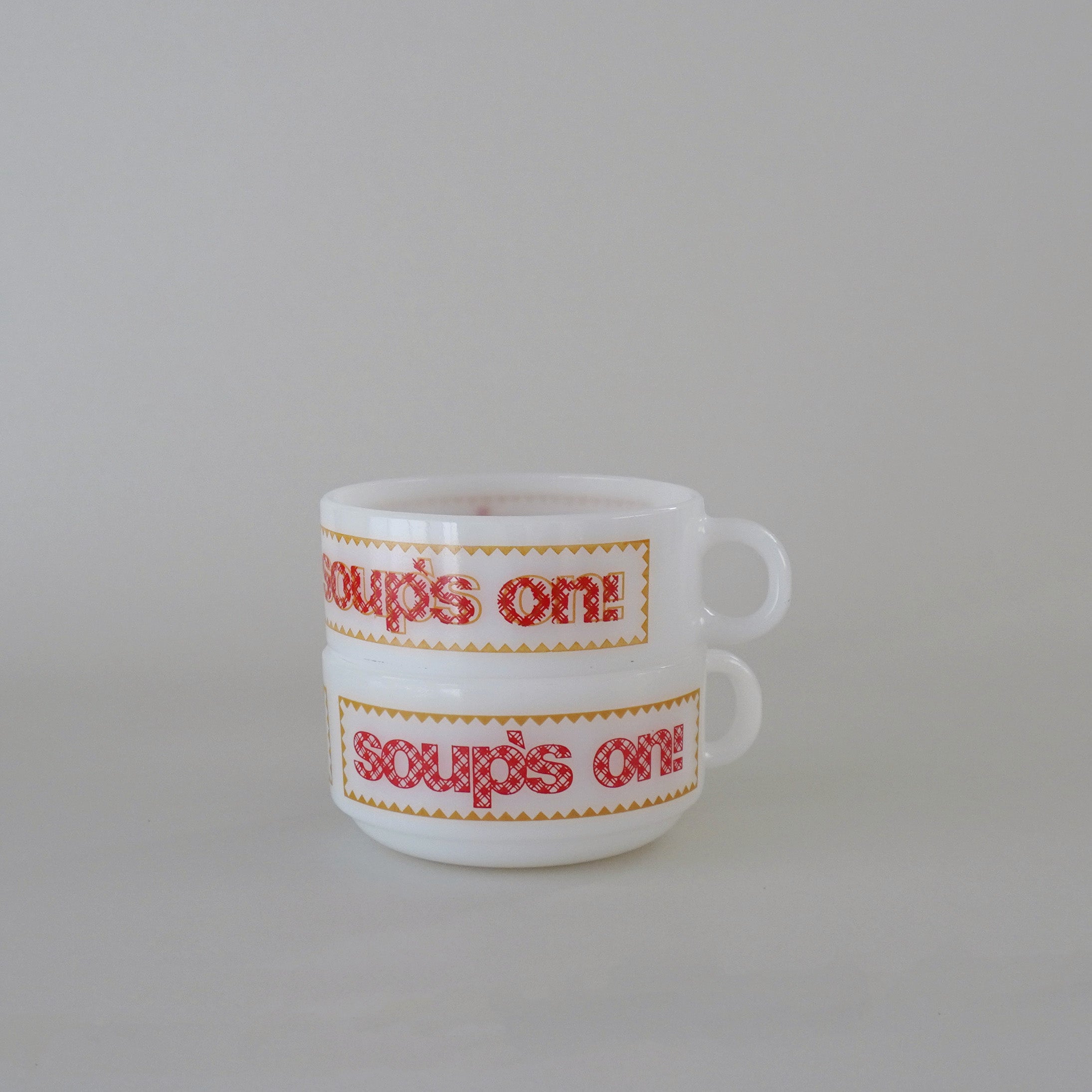 CUP - GLASS CUP / SOUP'S ON!