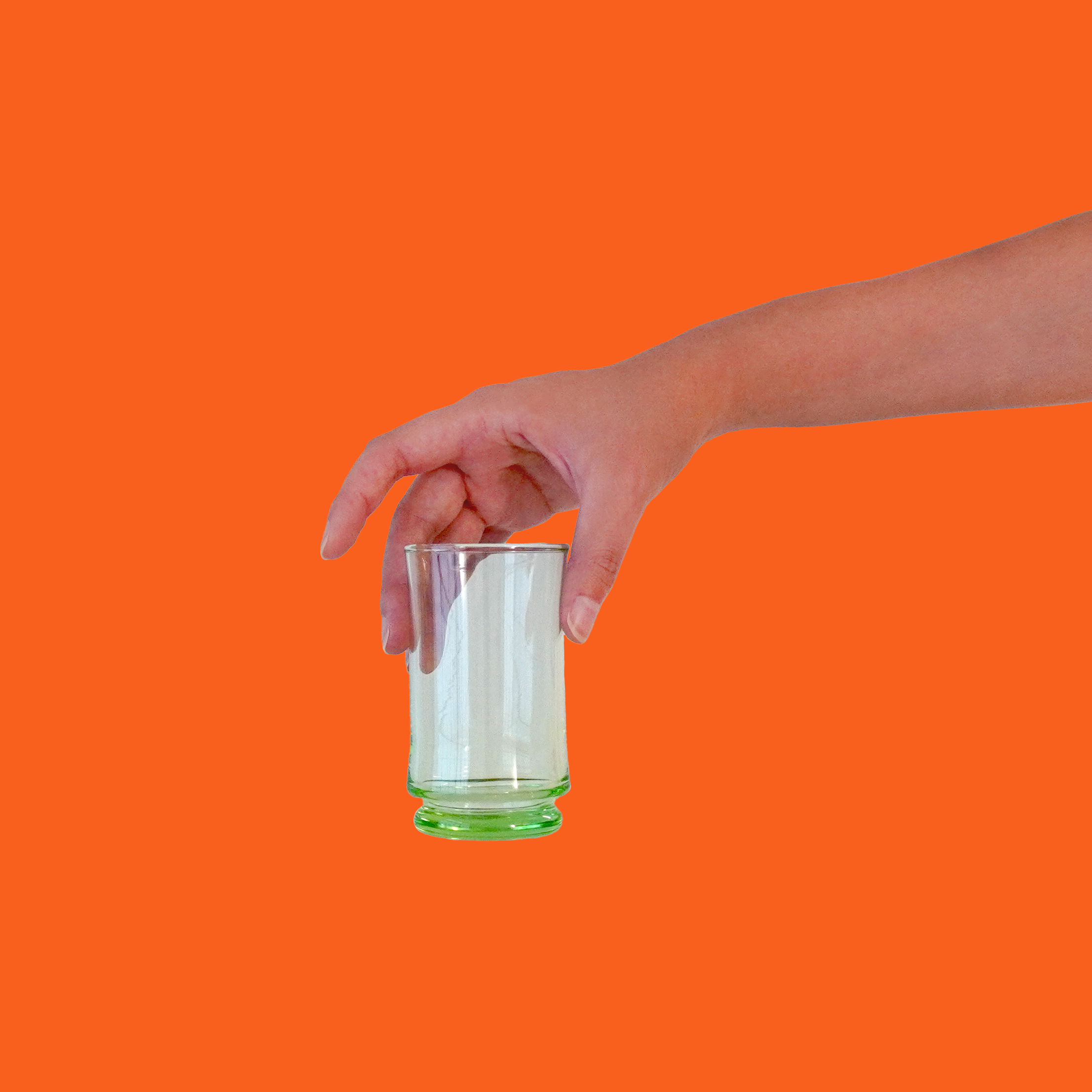GLASS - GLASS TUMBLER / NEON GREEN