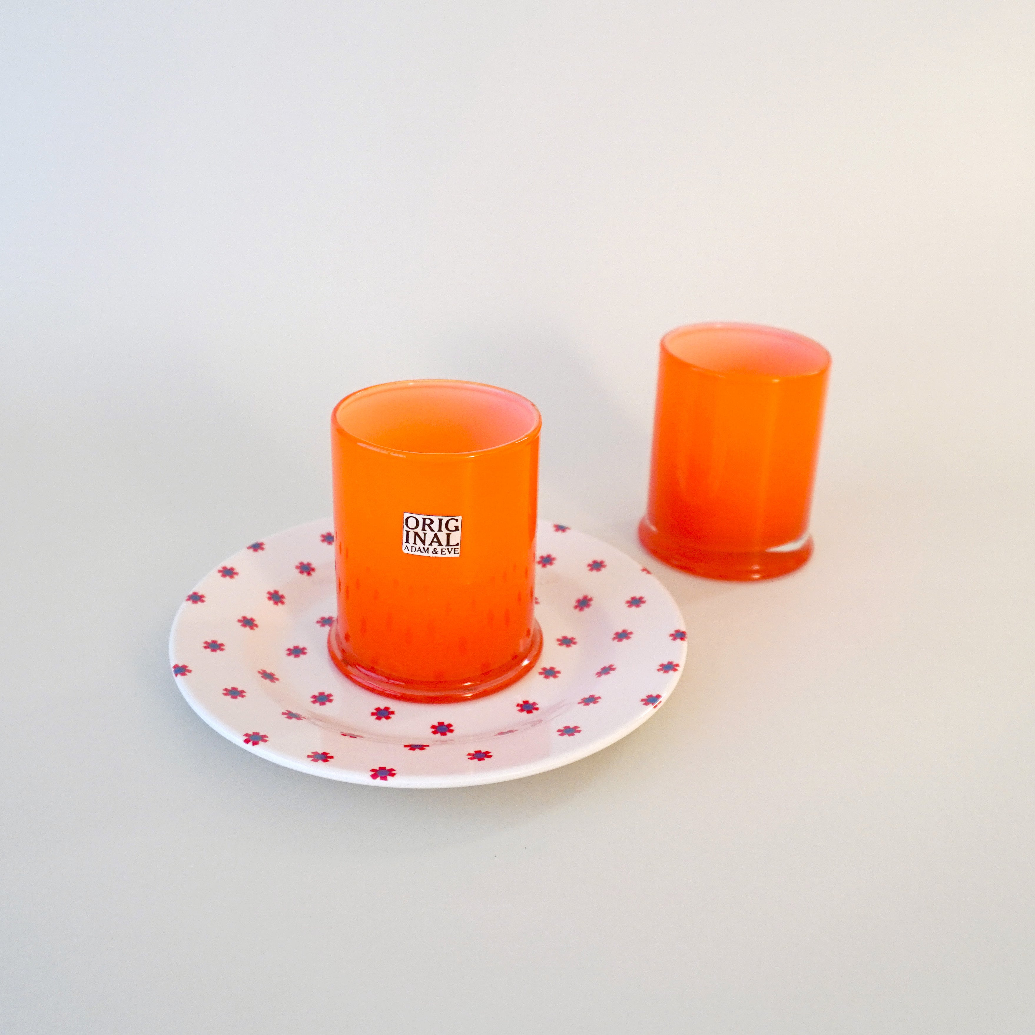 GLASS - GLASS CUP / MILK ORANGE