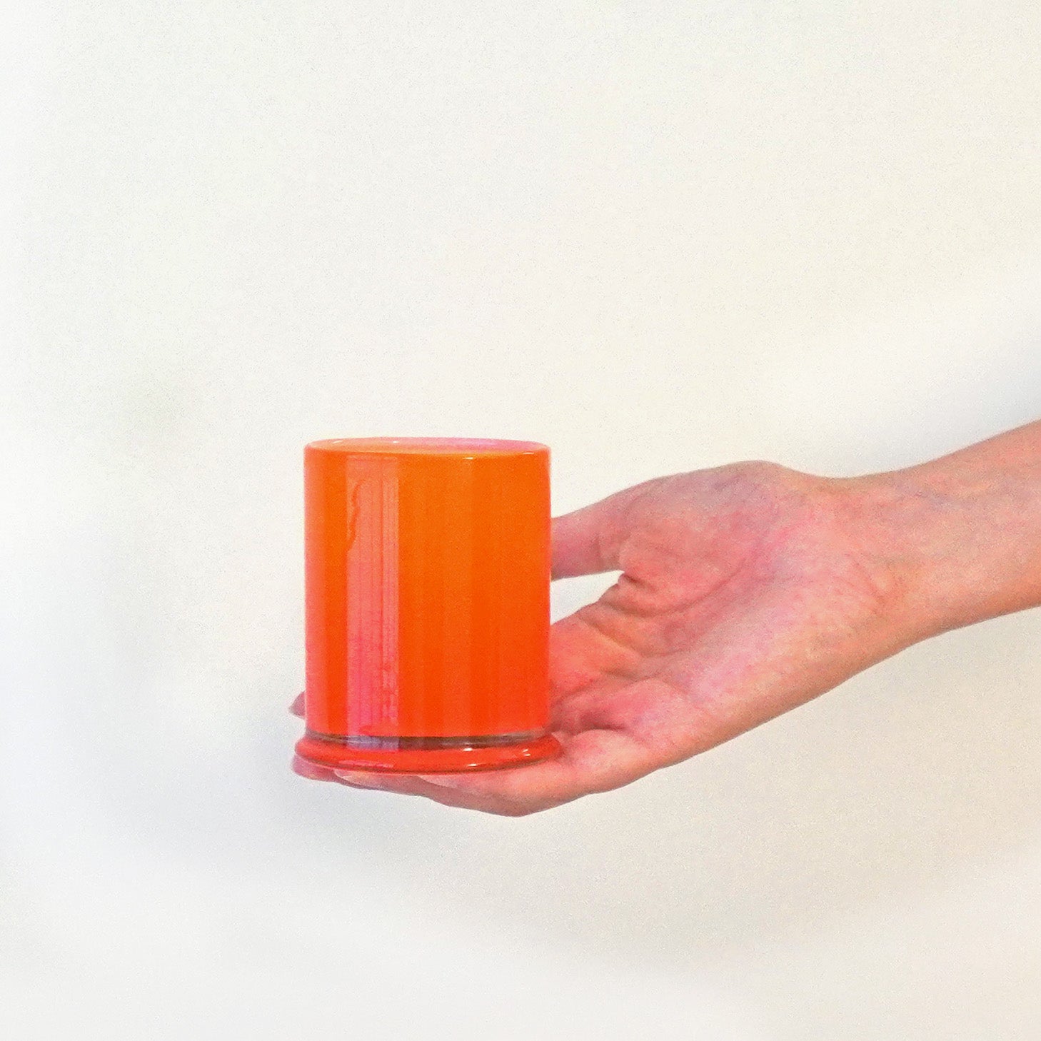 GLASS - GLASS CUP / MILK ORANGE