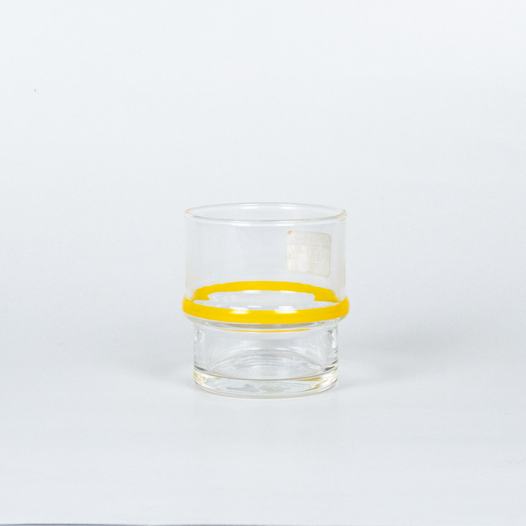 GLASS - YELLOW LINE SHORT GLASS