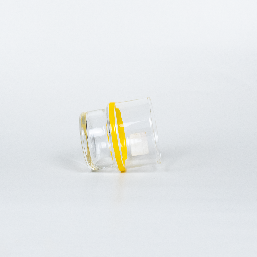 GLASS - YELLOW LINE SHORT GLASS
