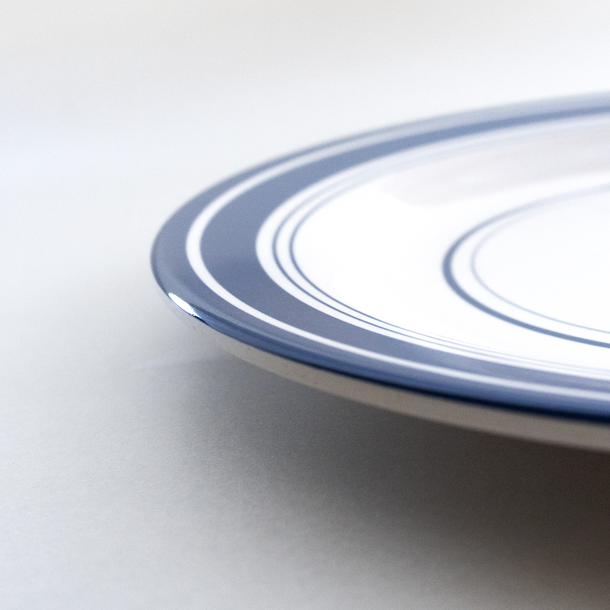 MARINA：Dinner Plate / LK Blue Lines (φ22.5cm)