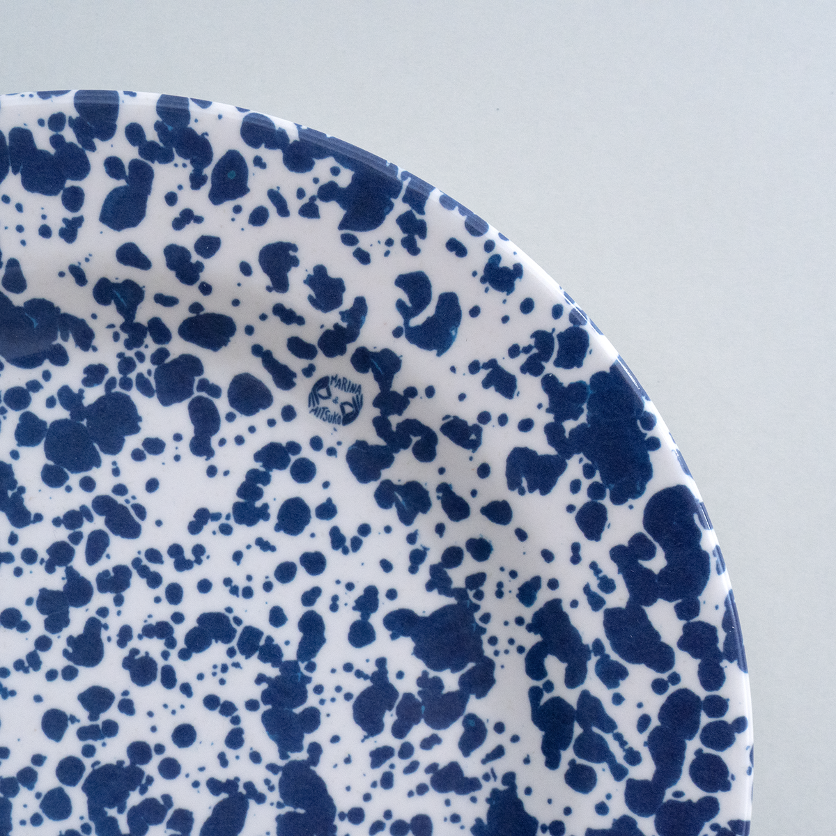 MARINA：Side Plate / LK Blue Splatter (φ17.4cm)