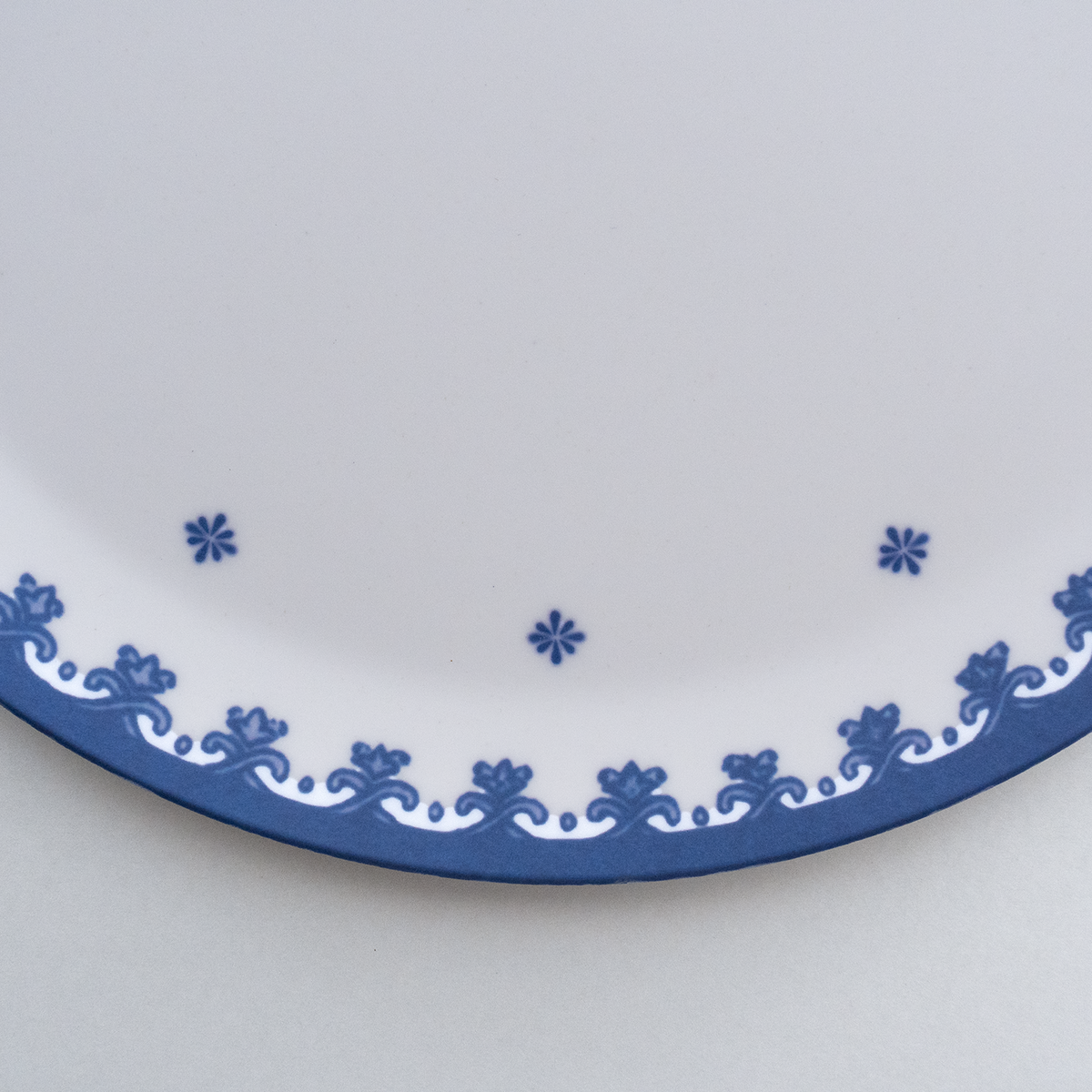 MITSUKO：Dinner Plate / LK Blue Lotus (φ25cm)