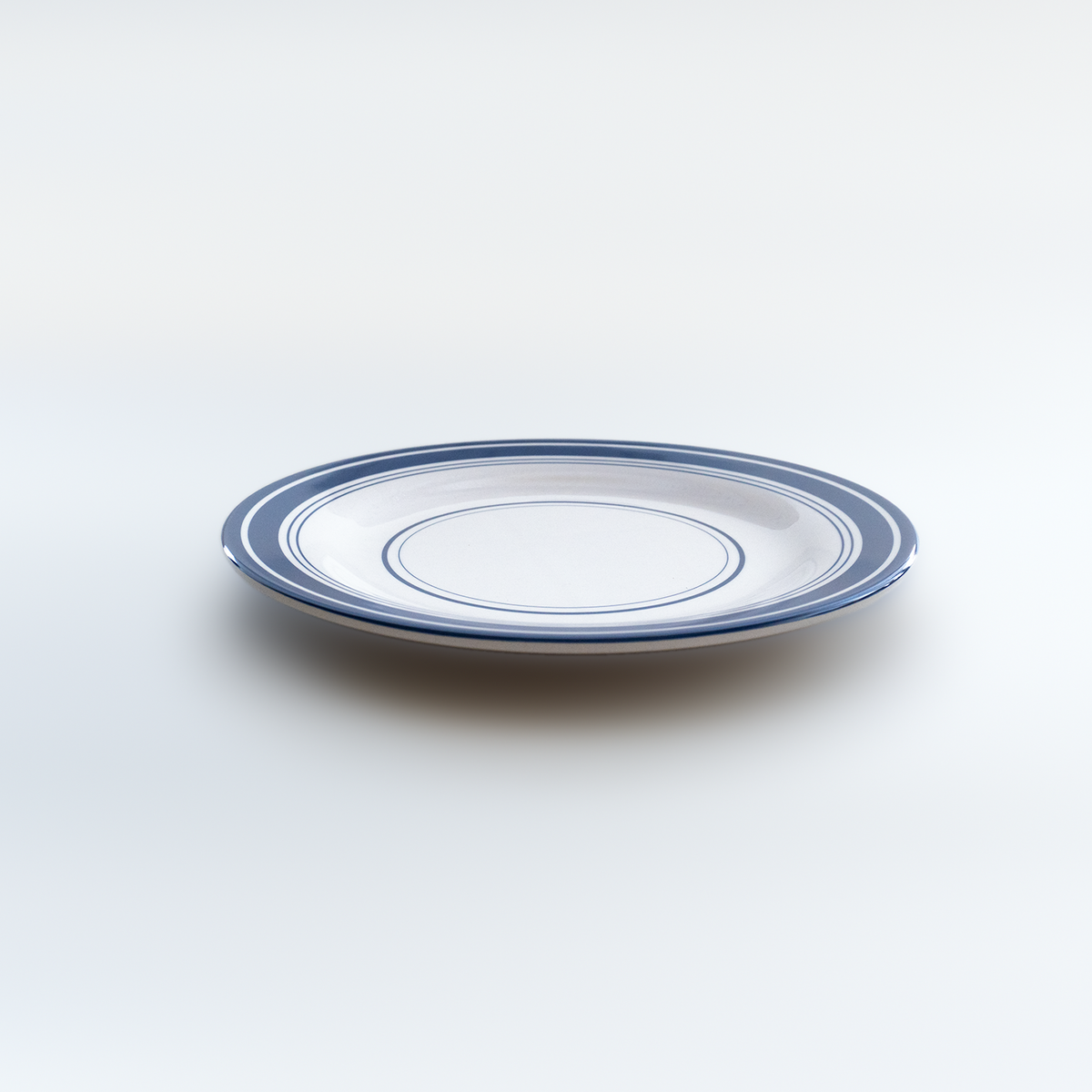 MARINA：Dinner Plate / LK Blue Lines (φ22.5cm)