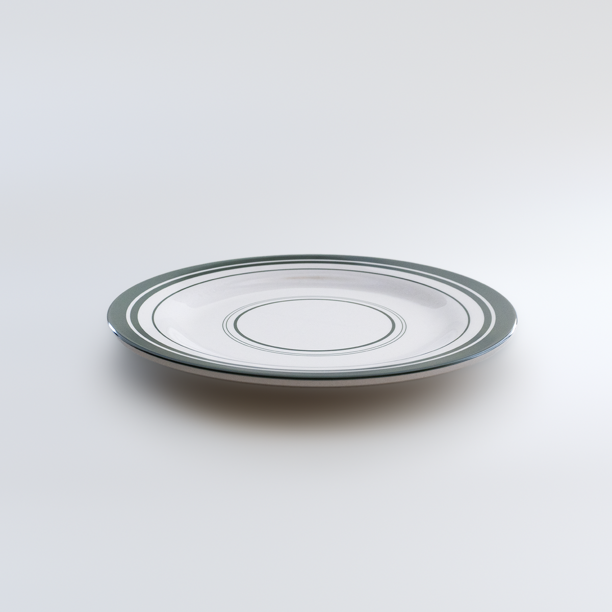 MARINA：Dinner Plate / LK Green Lines (φ22.5cm)