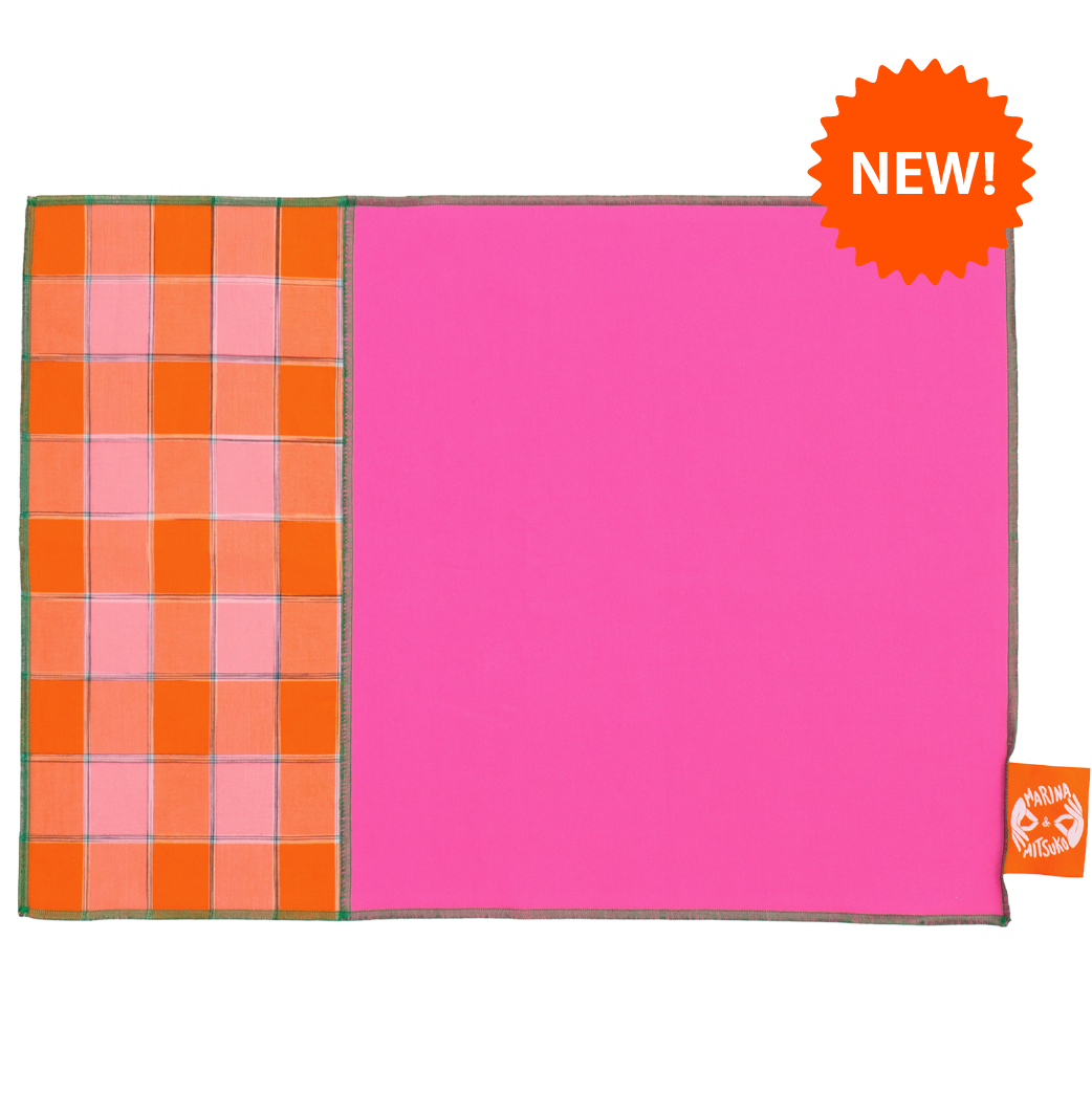 Placemat : BISHU / Check+Pink