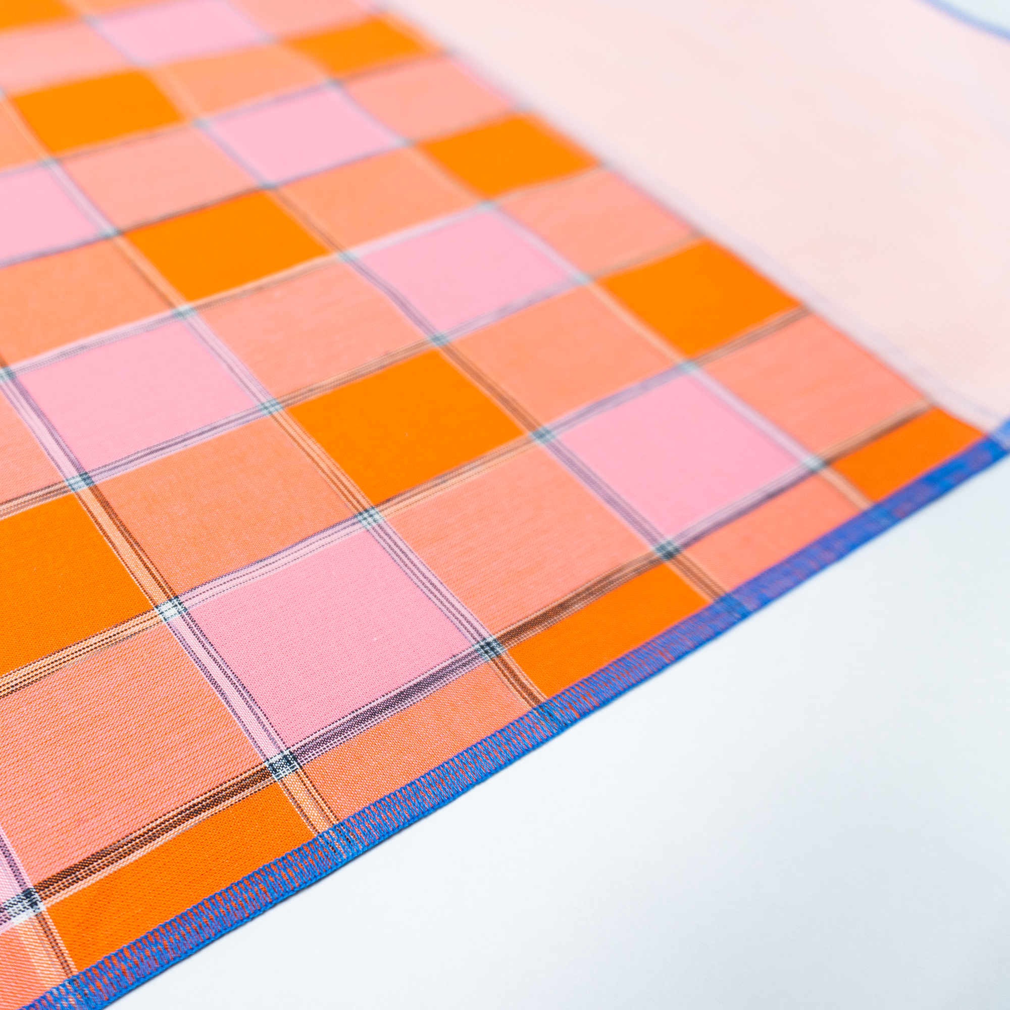Placemat : BISHU / Orange+Check