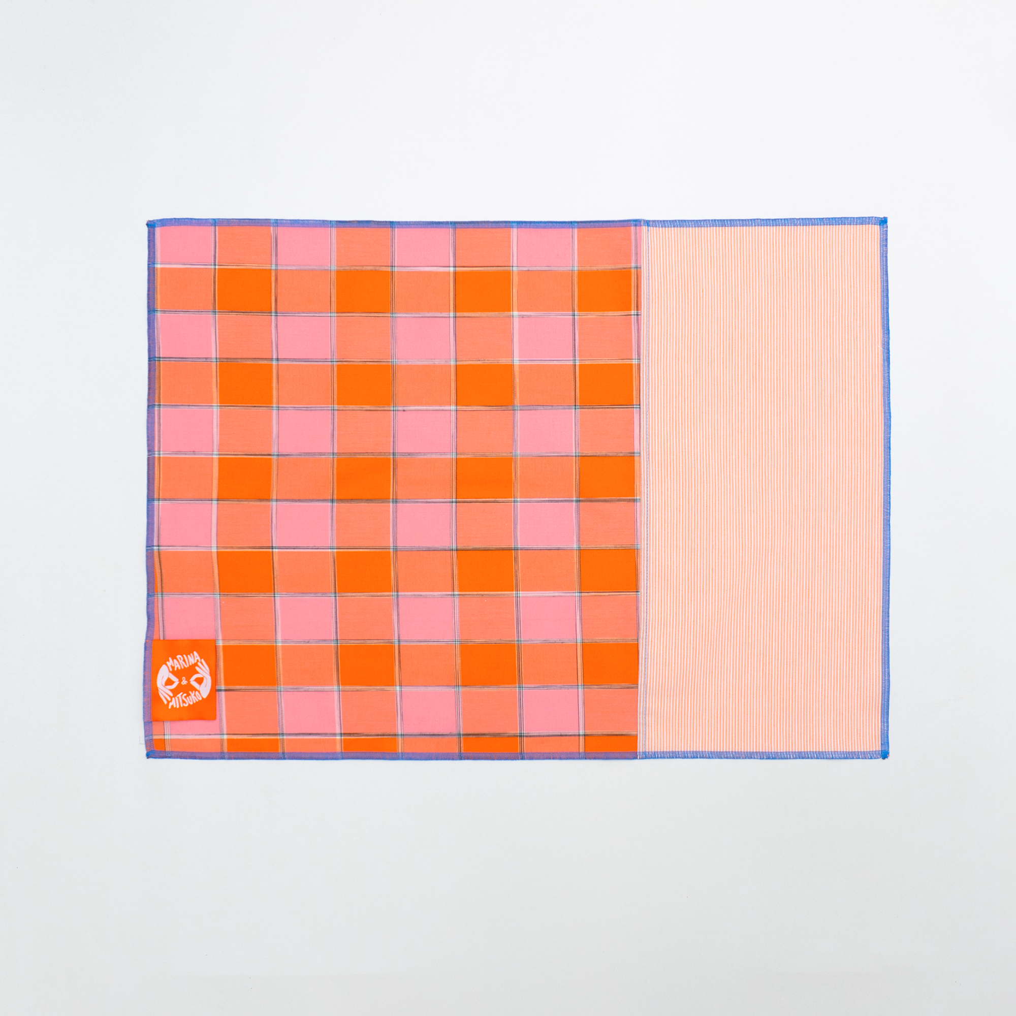 Placemat : BISHU / Orange+Check