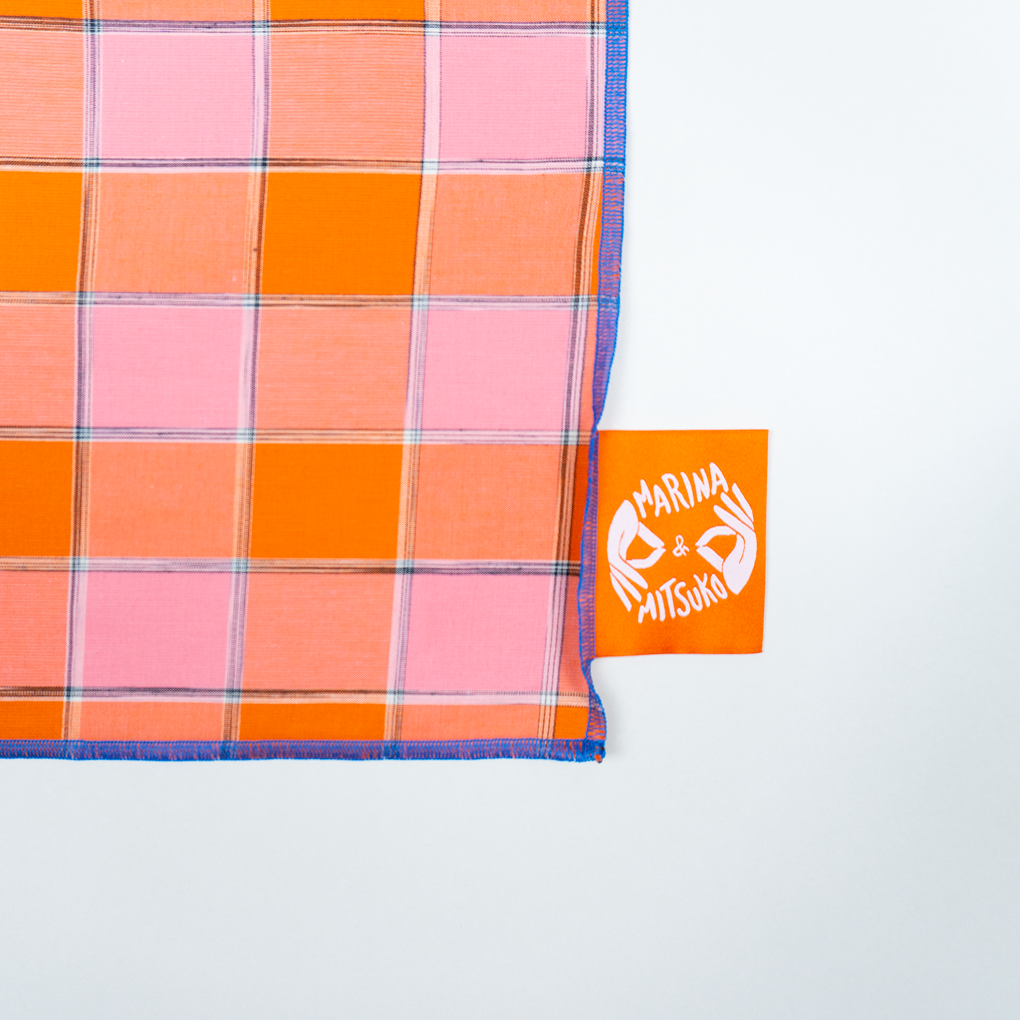 Placemat : BISHU / Orange+Check
