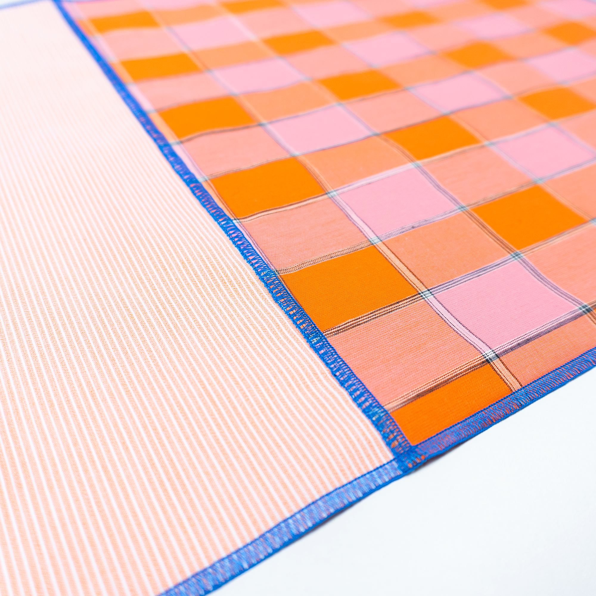 Placemat : BISHU / Orange+Check
