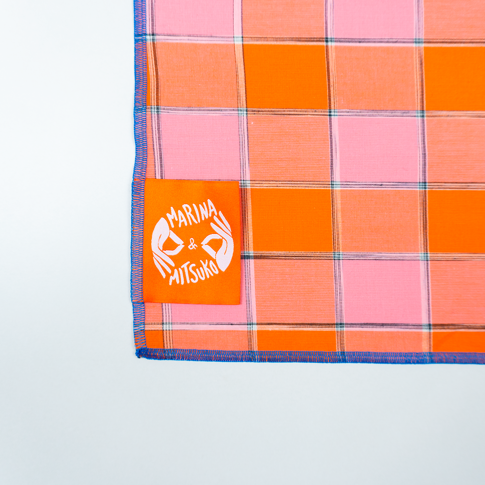 Placemat : BISHU / Orange+Check